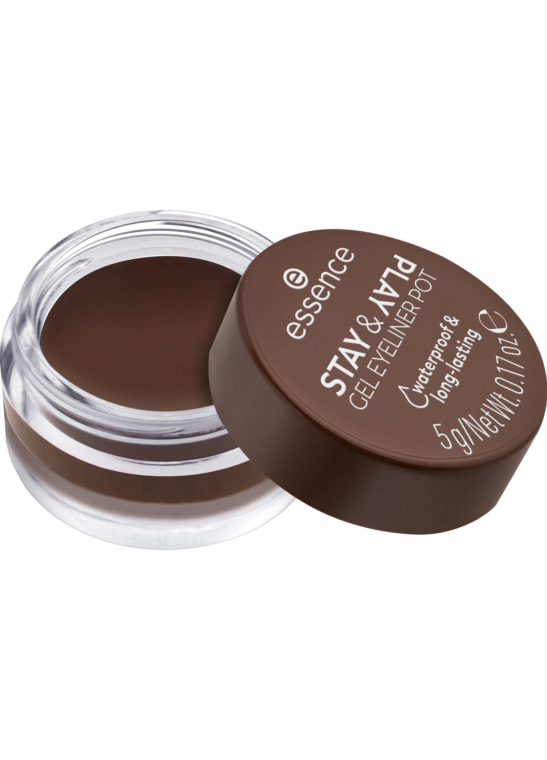 Essence STAY & PLAY gel eyeliner pot 01