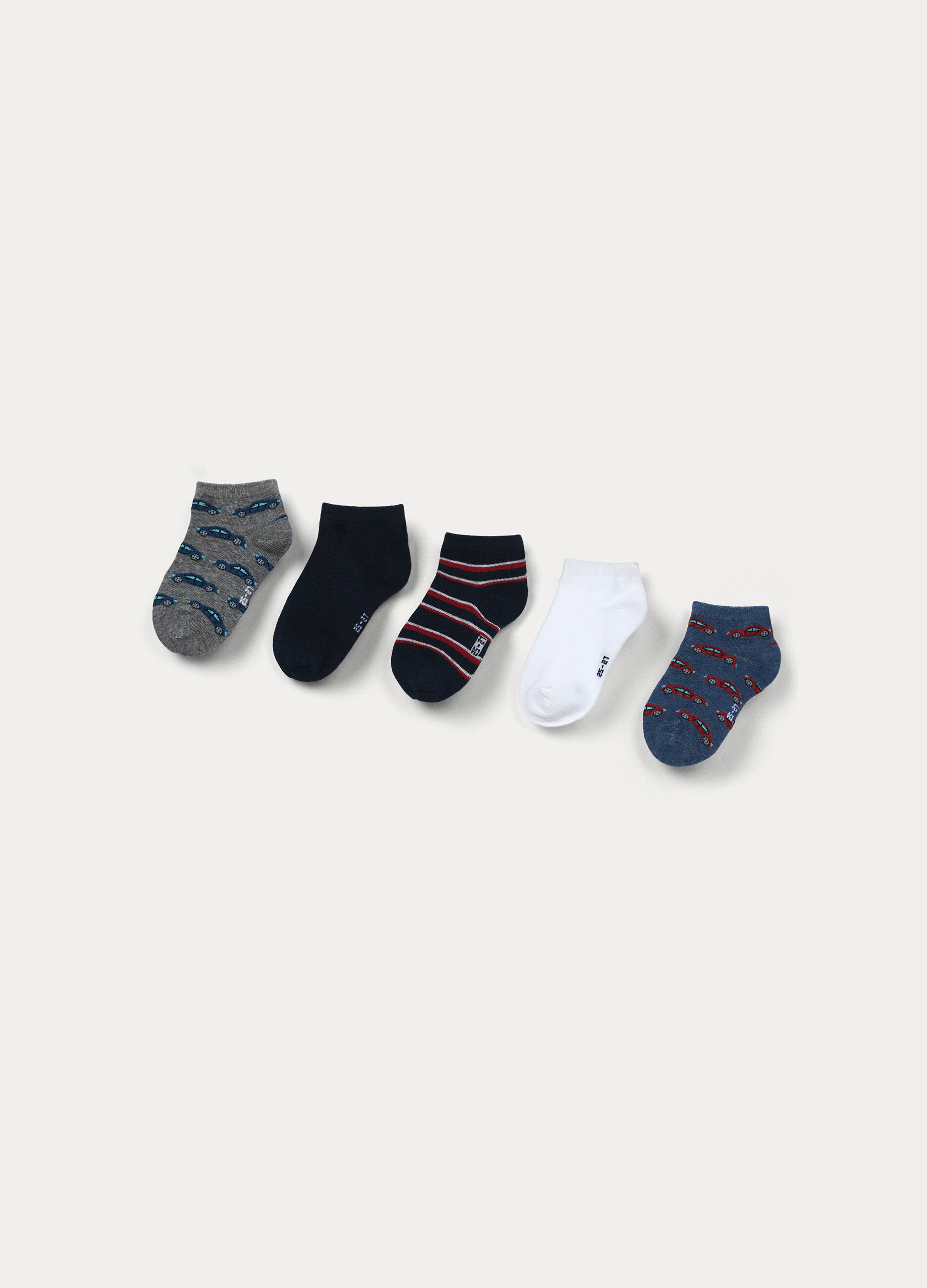 Pack 5 calze corte in cotone stretch_1