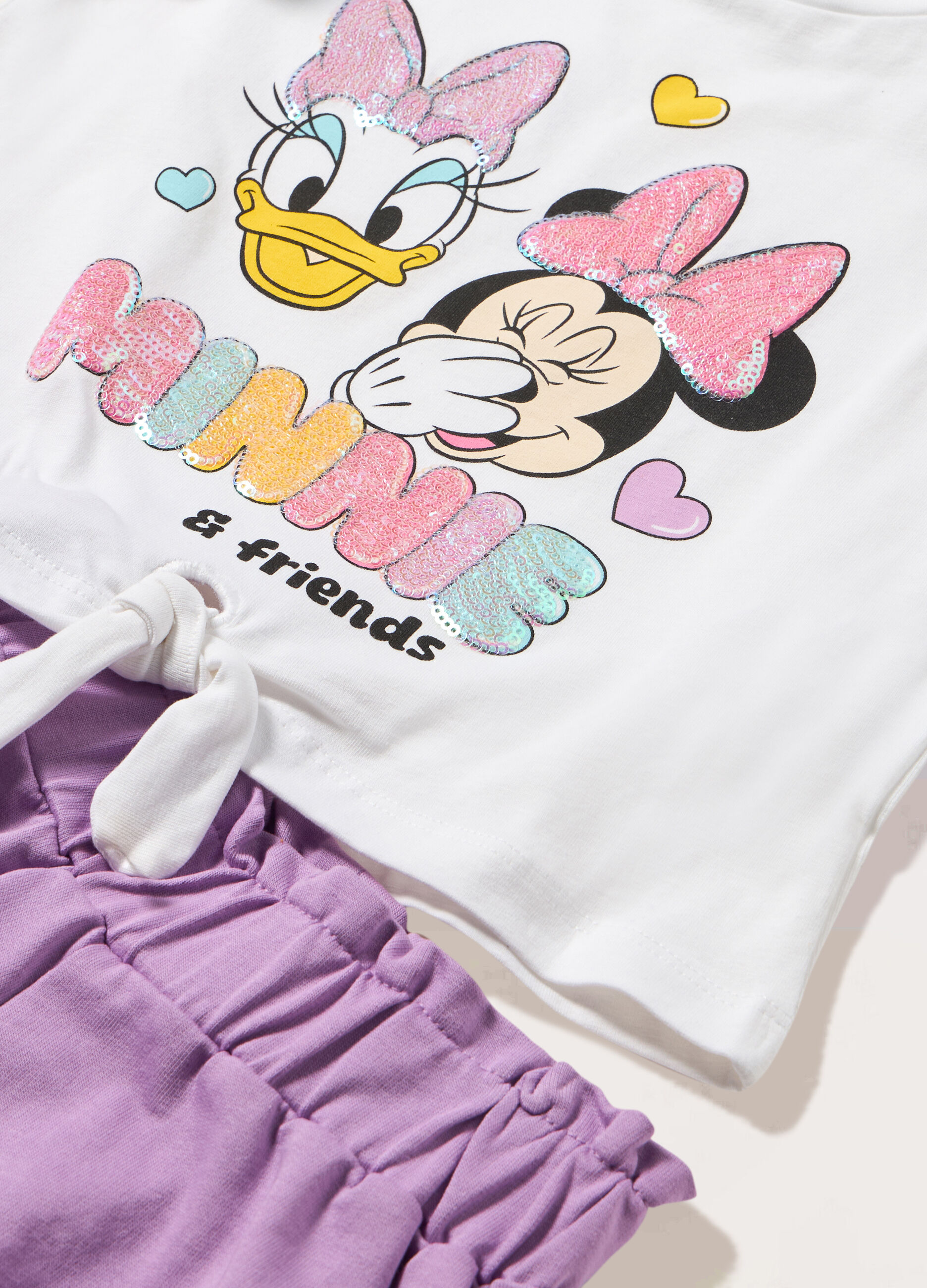 Jogging set in jersey di puro cotone bambina_1