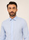 Camicia slim fit in misto cotone a quadretti uomo_2