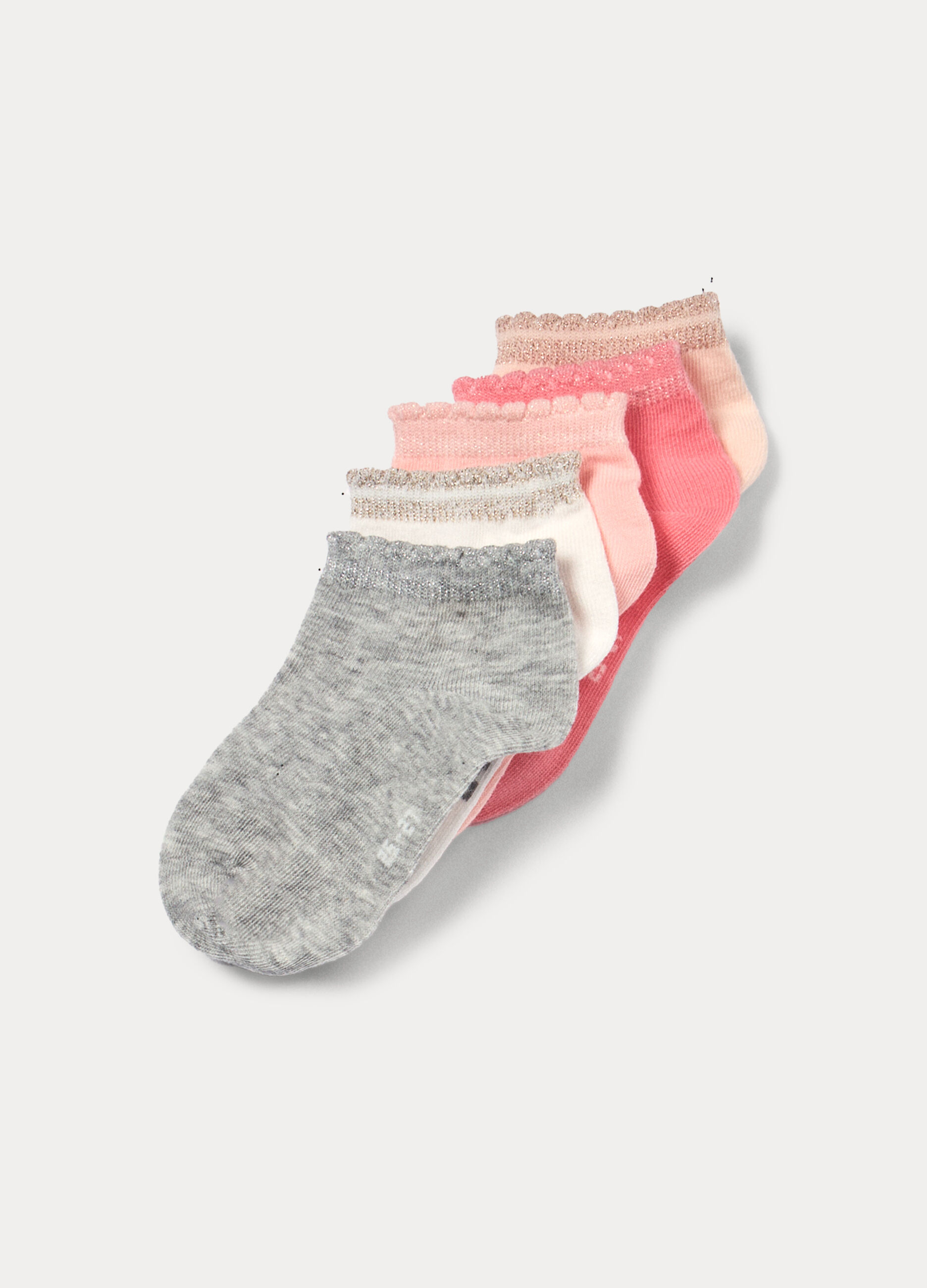 Pack 5 calze corte in cotone stretch_0