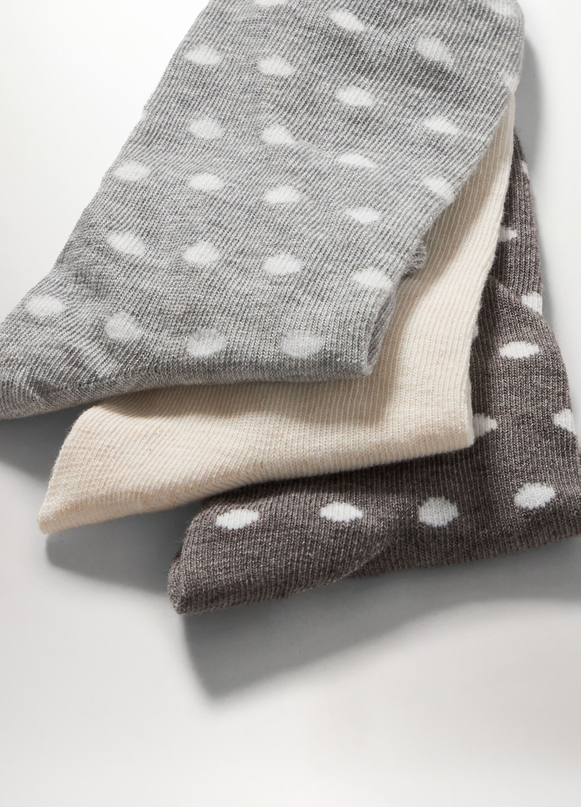 Pack 3 calze corte in cotone stretch donna_1