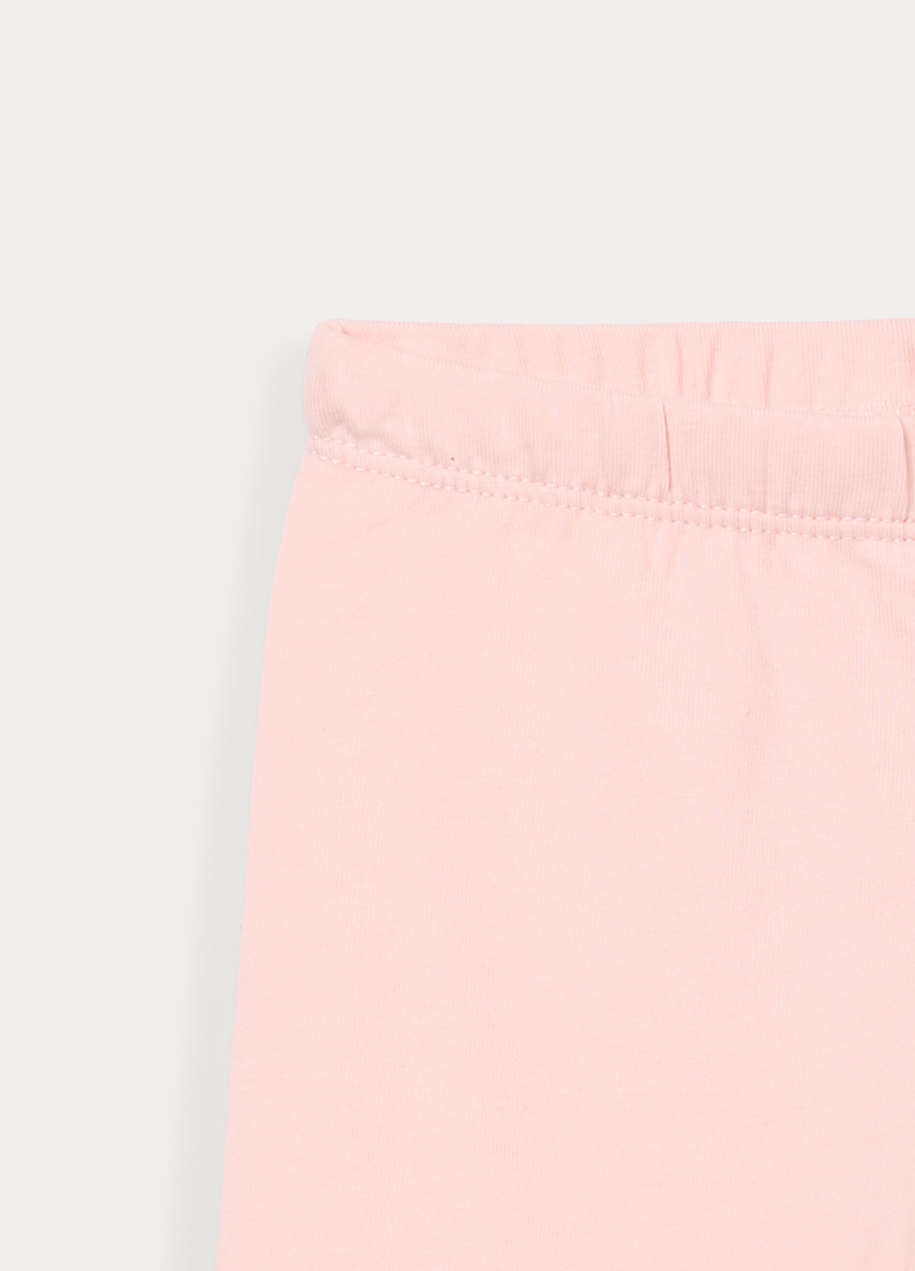 Leggings in jersey di cotone stretch bimba_2