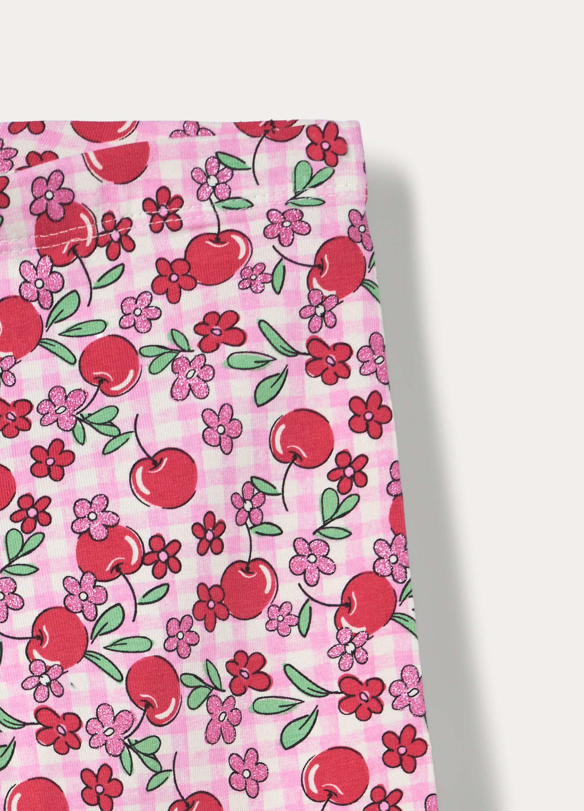 Leggings capri in jersey di cotone stretch bambina_2