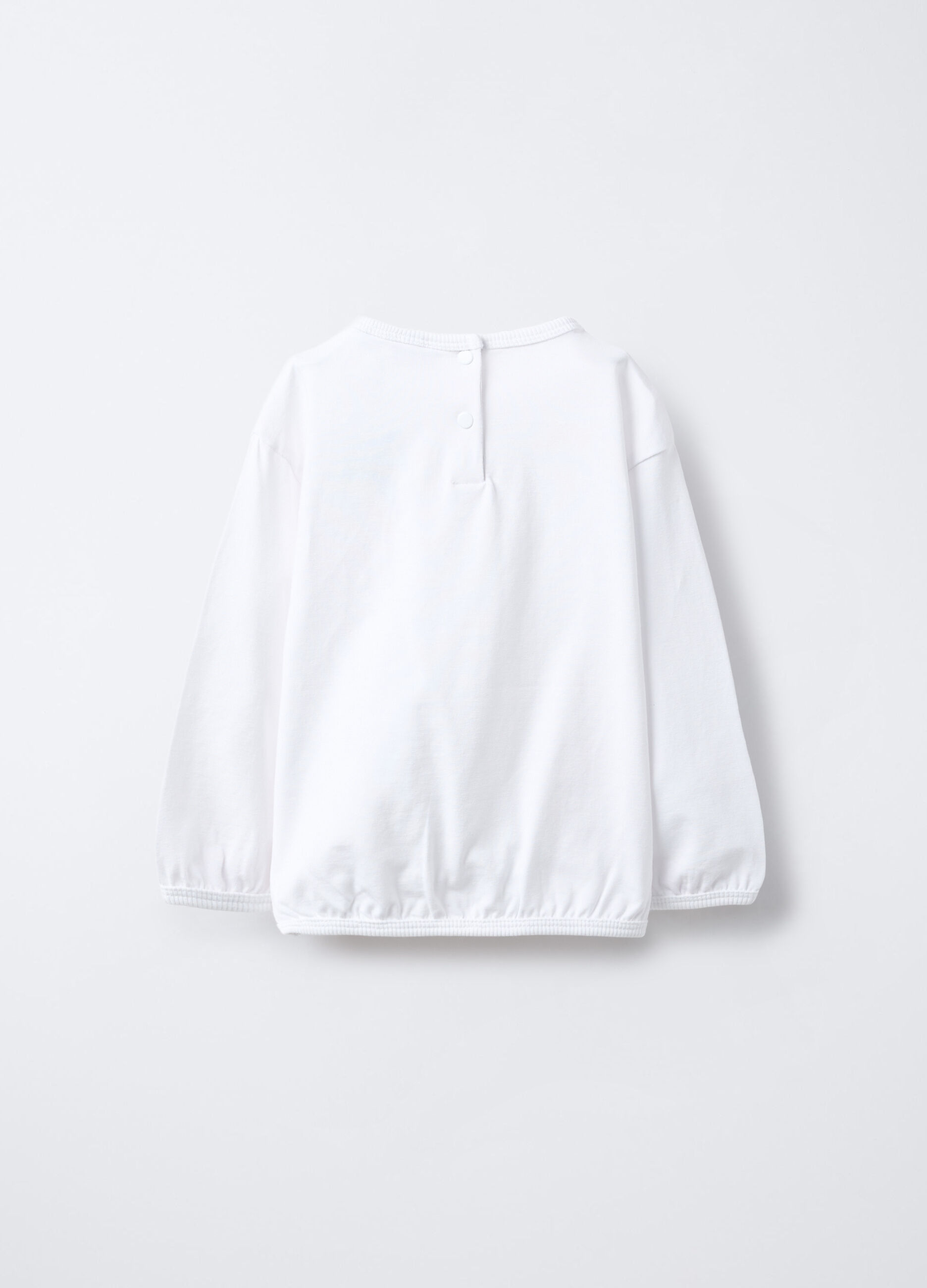 T-shirt in jersey di cotone stretch bimba_1