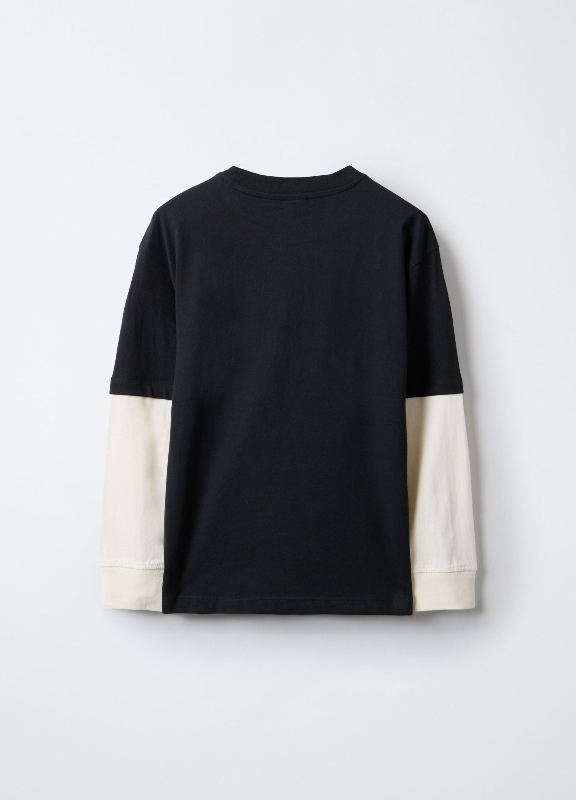 T-shirt girocollo in jersey di puro cotone ragazzo_1
