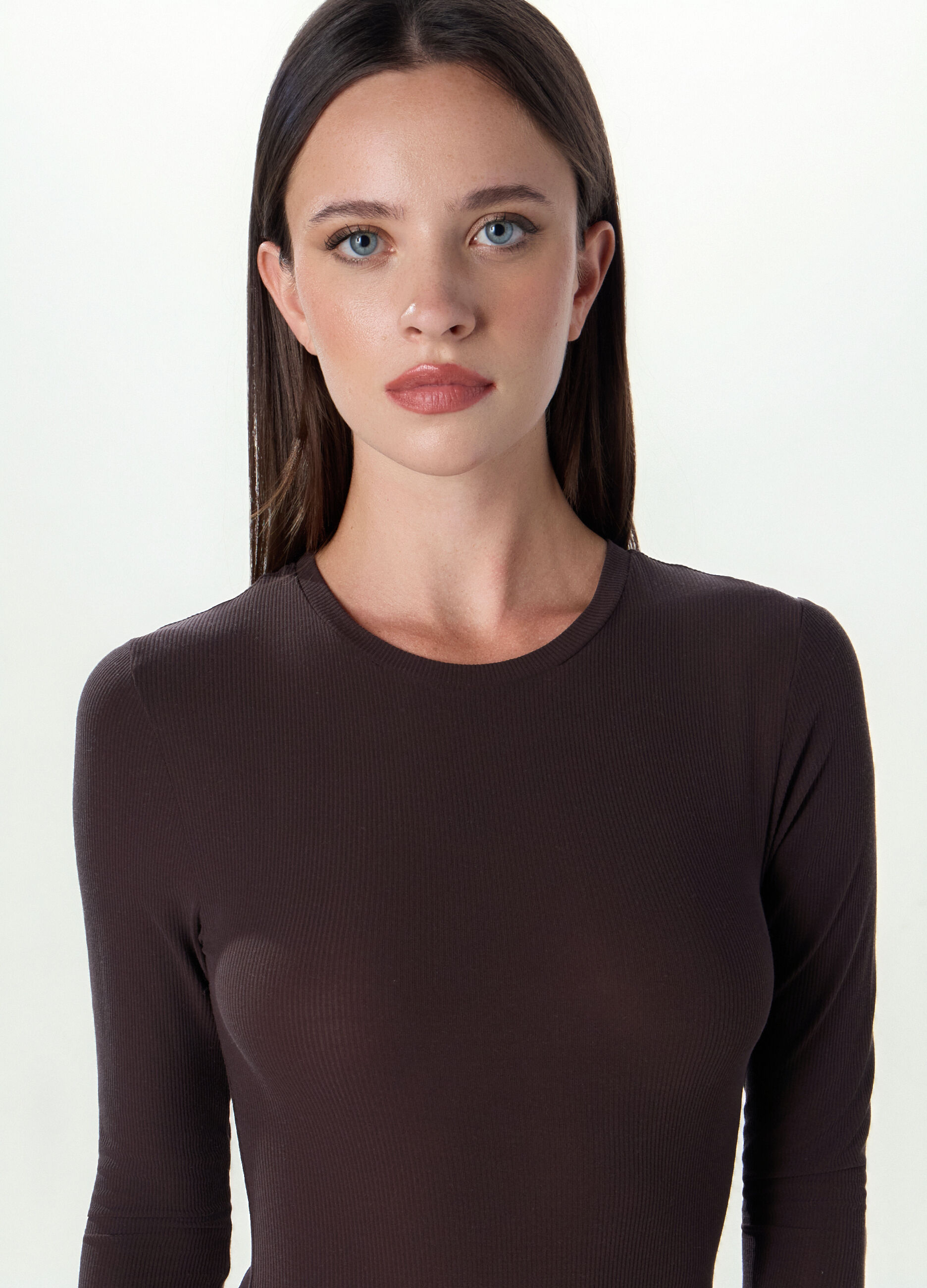 Body in costina di misto modal a manica lunga_2