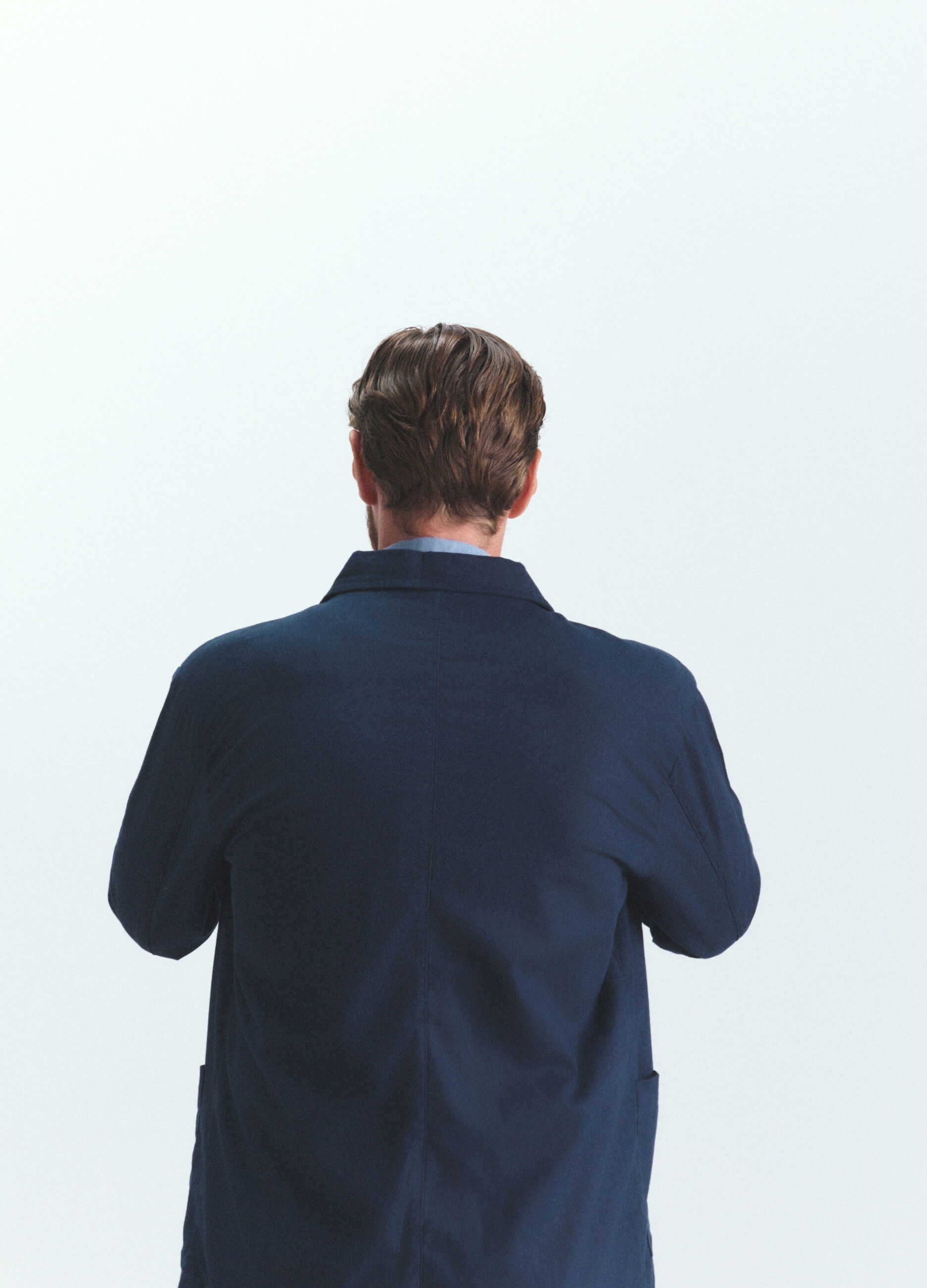 Giacca a camicia in lino e cotone uomo