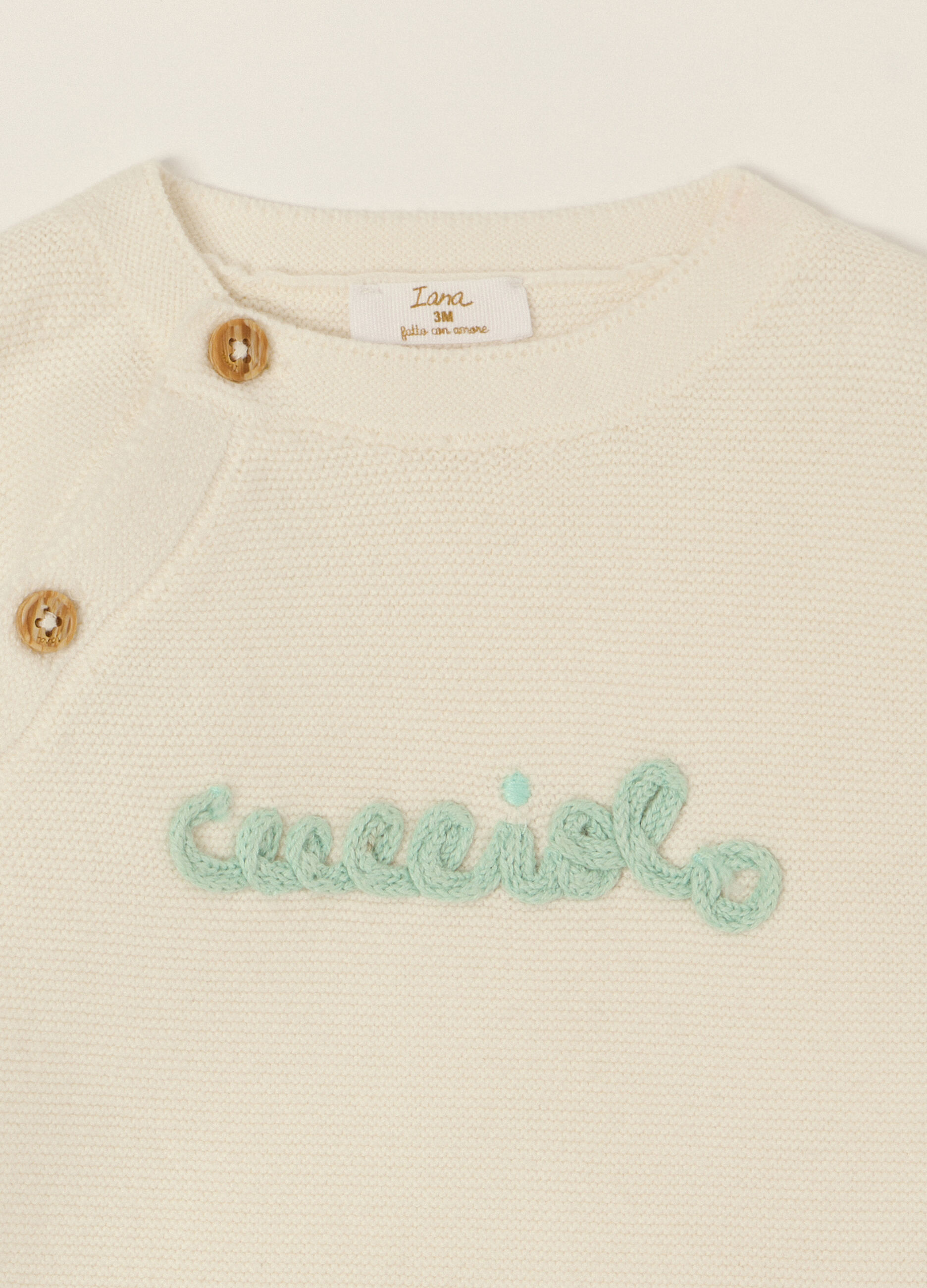 Set beige in puro cotone per neonato_2