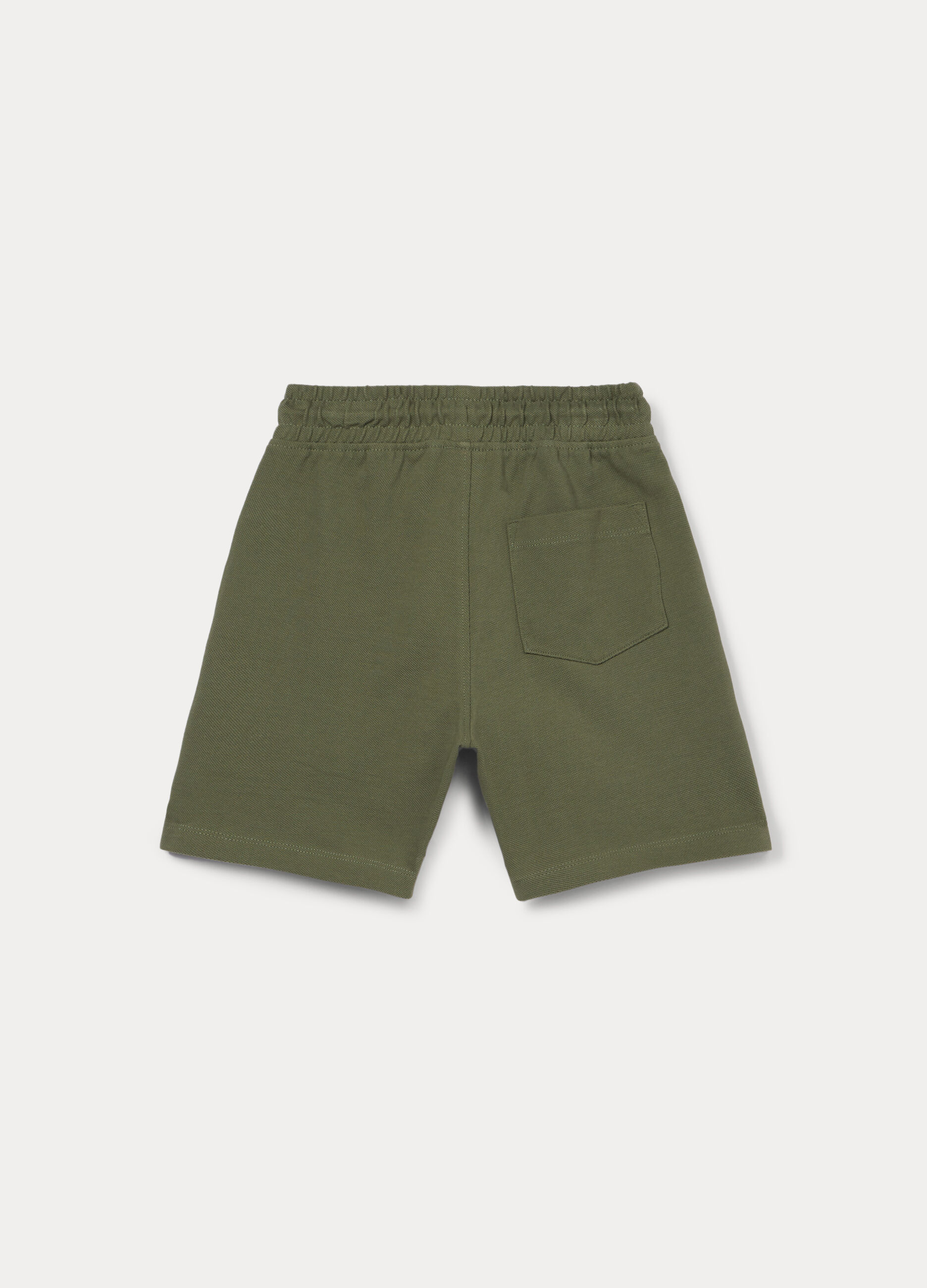 Shorts in puro cotone Piquet bambino_1