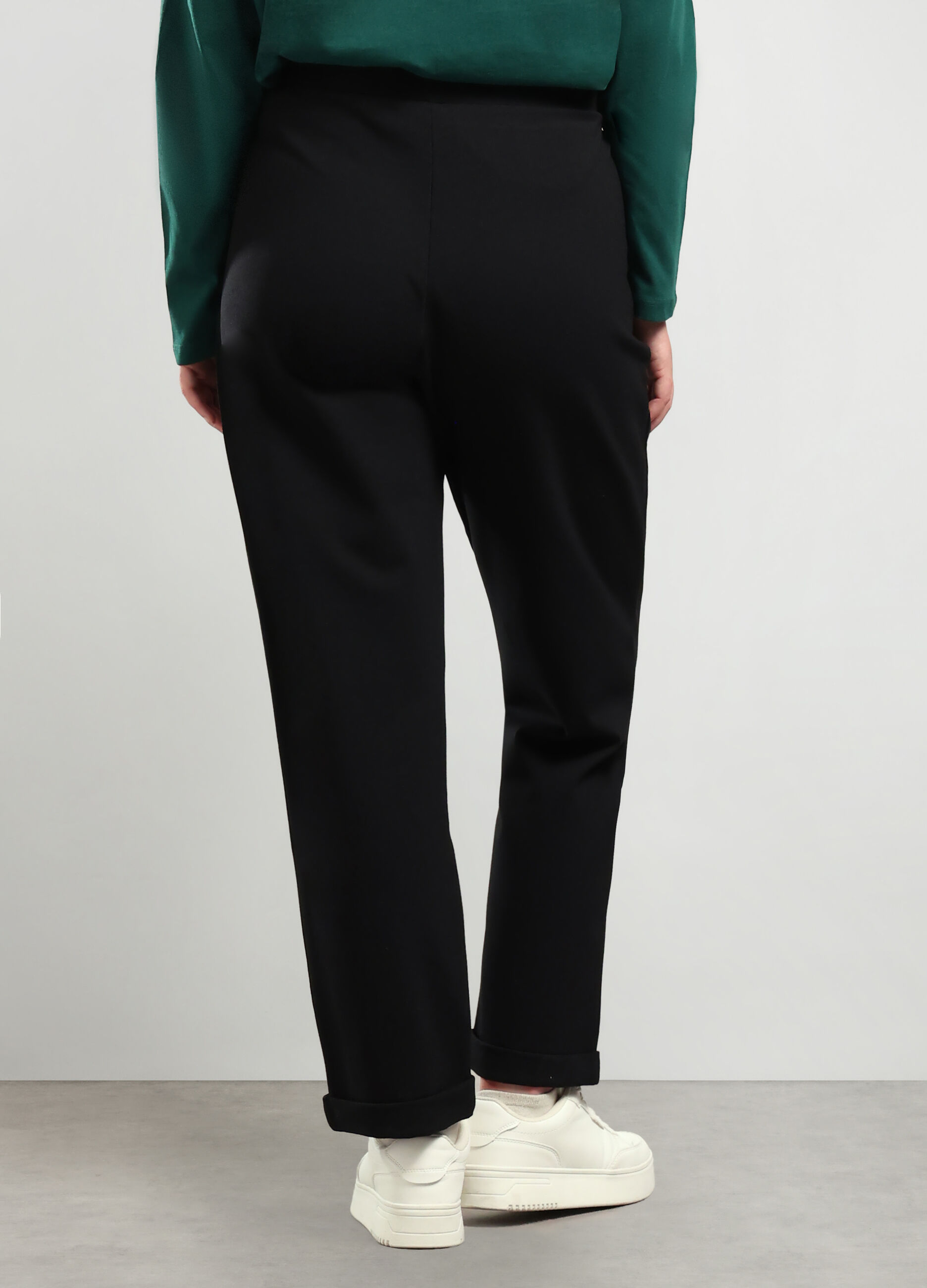 Pantaloni in misto viscosa donna curvy_1