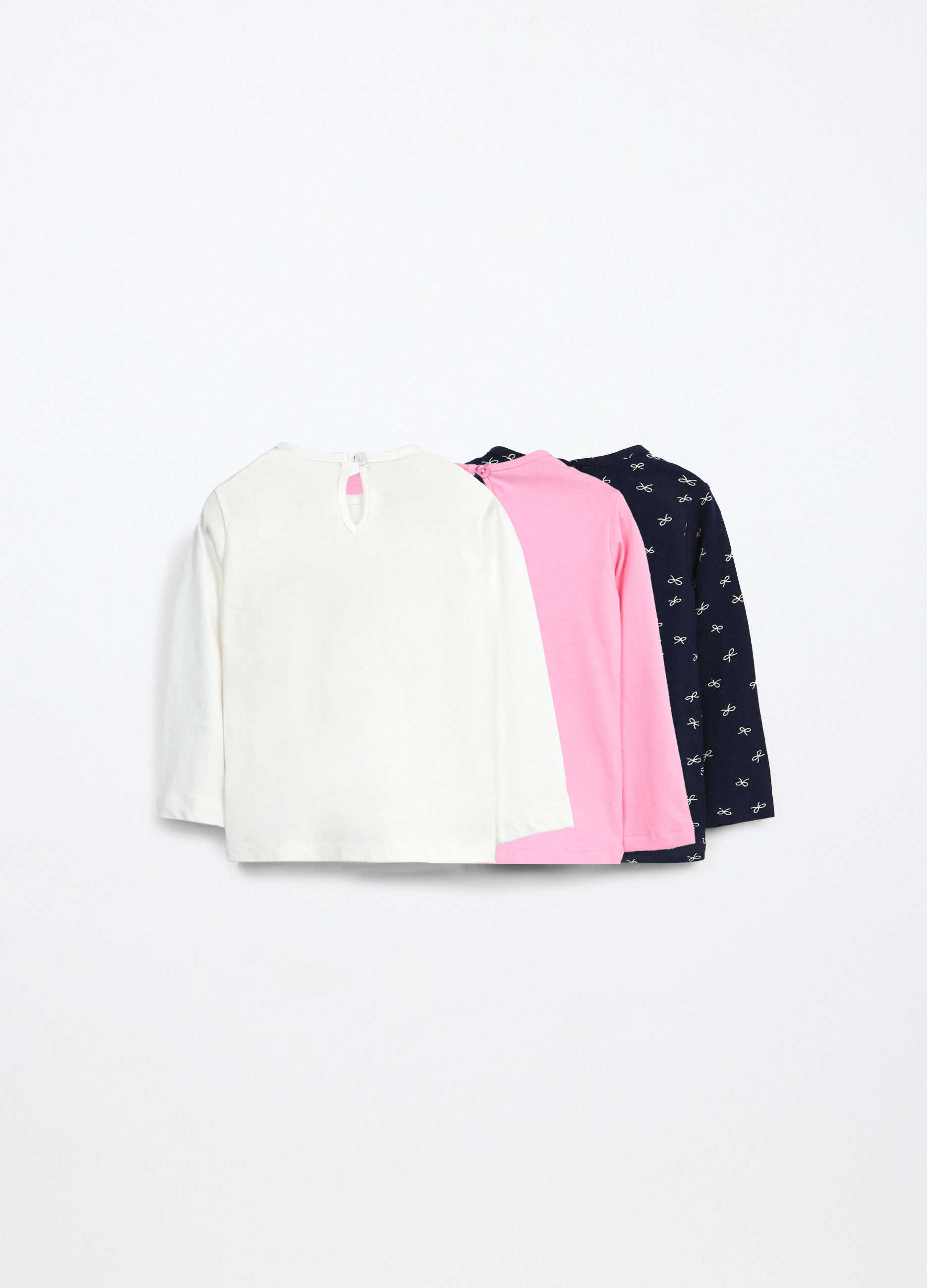 Pack 3 t-shirt in jersey di puro cotone neonata_1