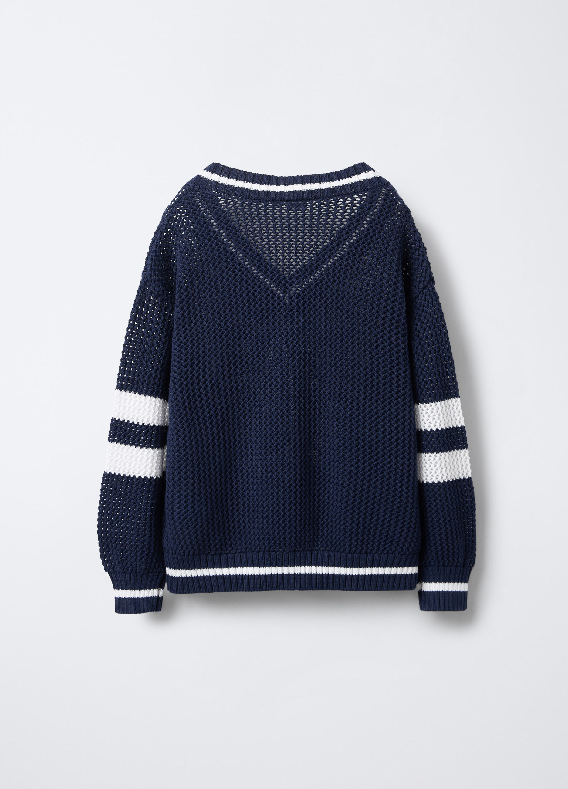 Maglione tricot misto cotone Fit Over ragazza_1