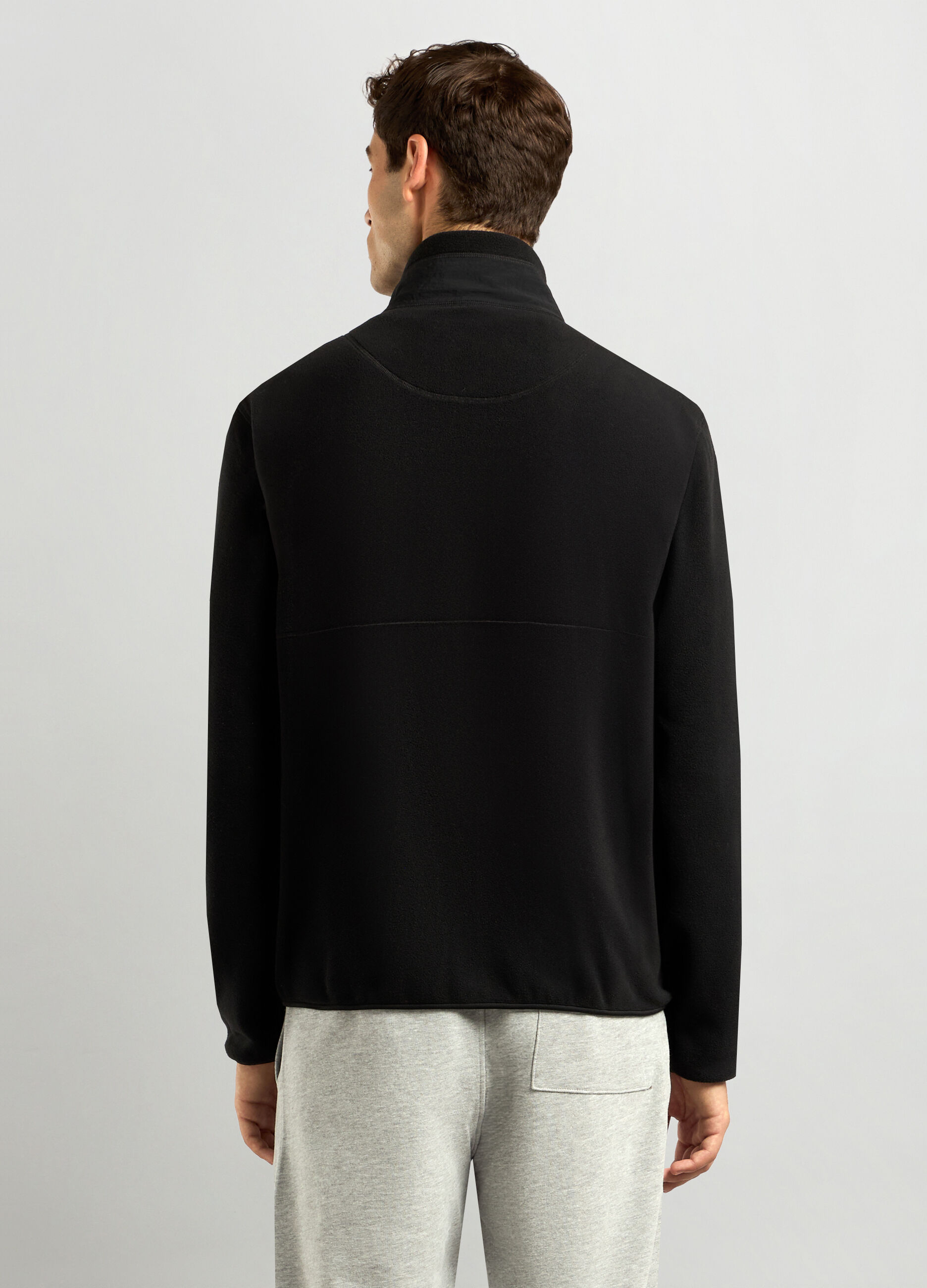 Felpa in pile full zip uomo_1