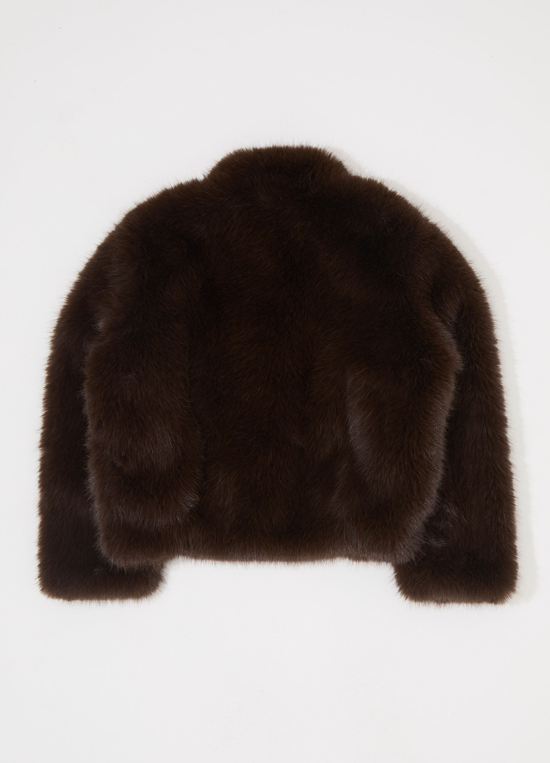 Pelliccia corta in fake fur donna_5
