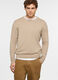 Maglione girocollo maglia rasata in cotone uomo_0