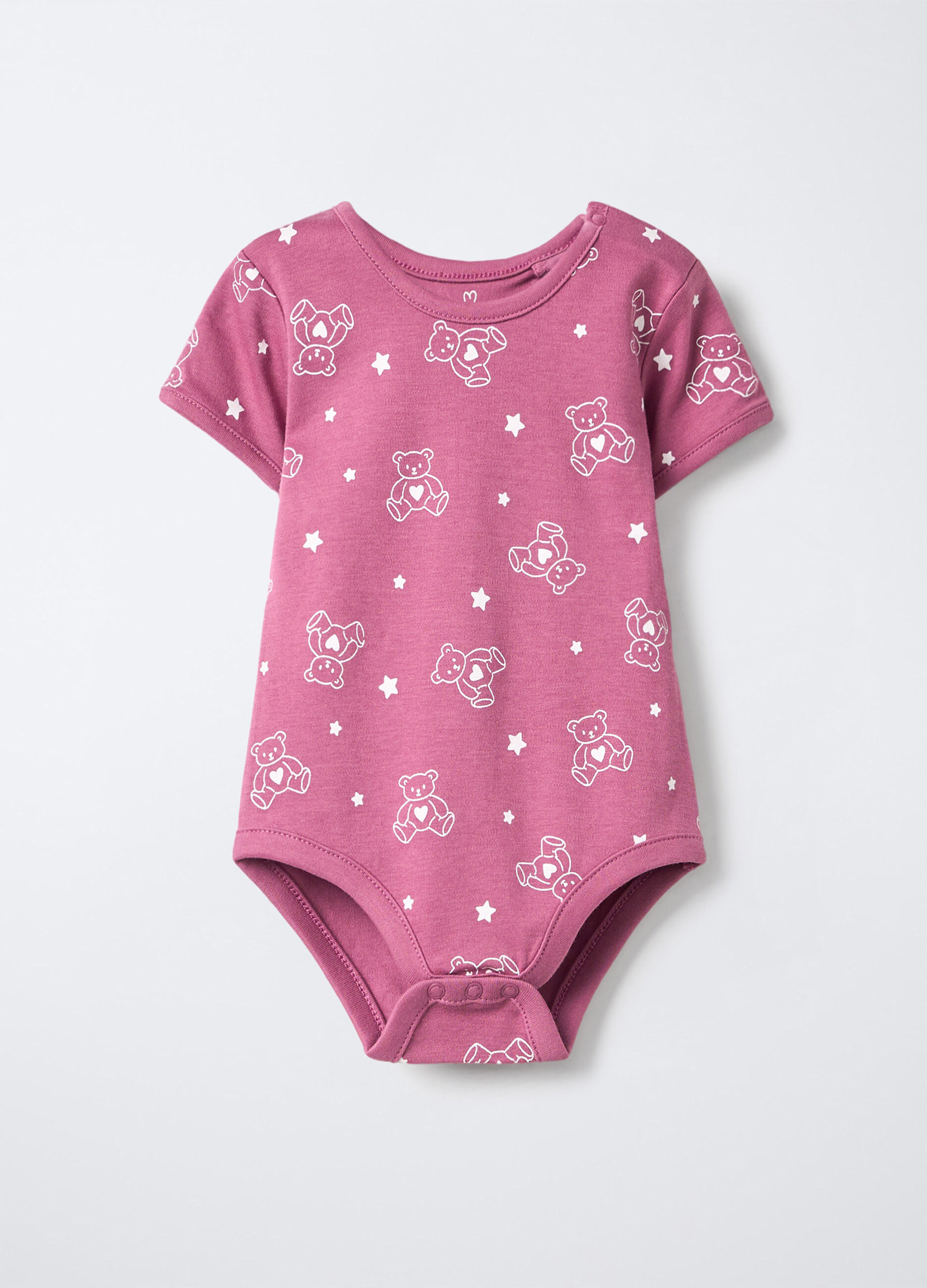 Body in interlock di puro cotone neonata_0