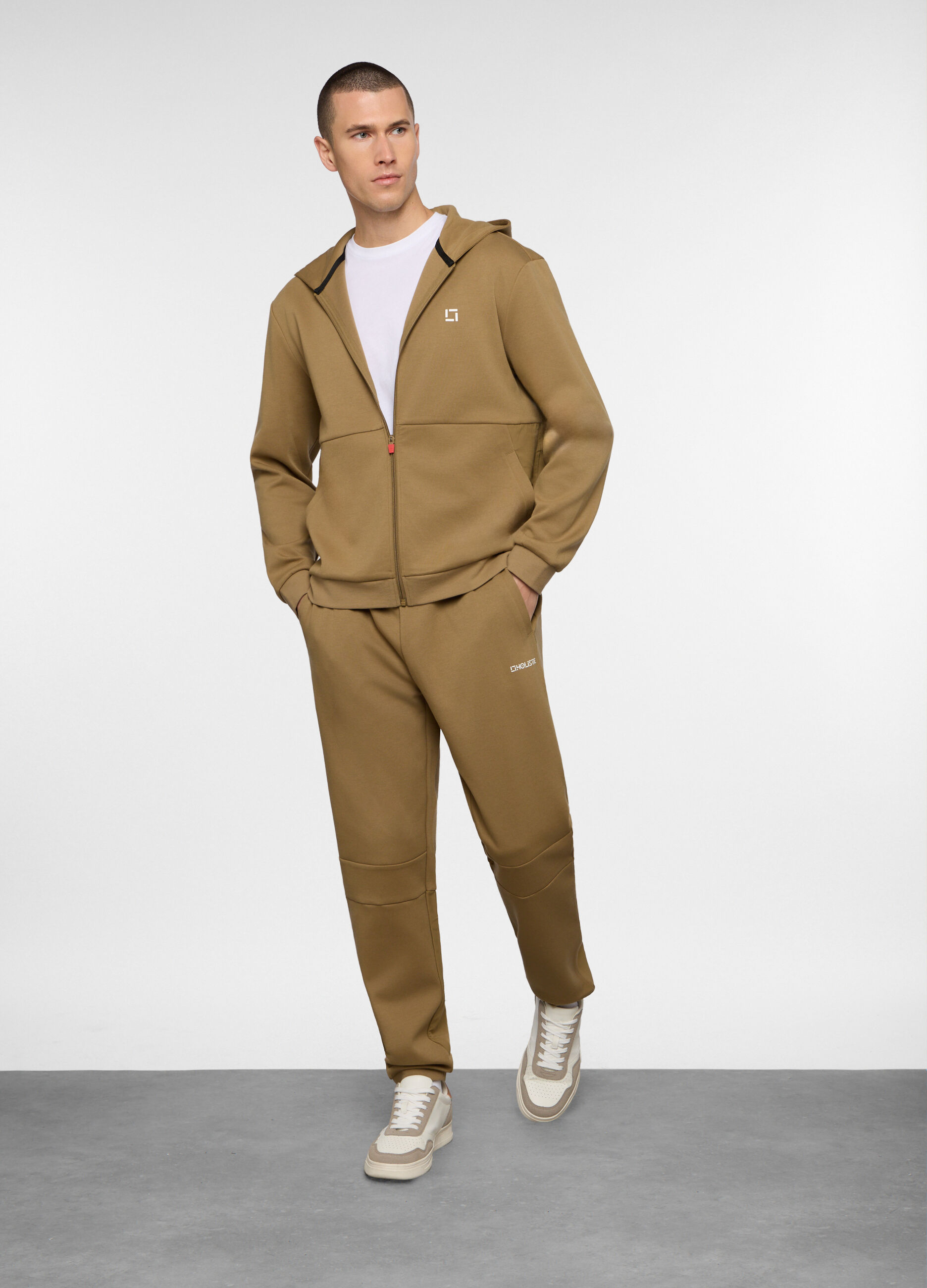Jogger in interlock misto cotone uomo