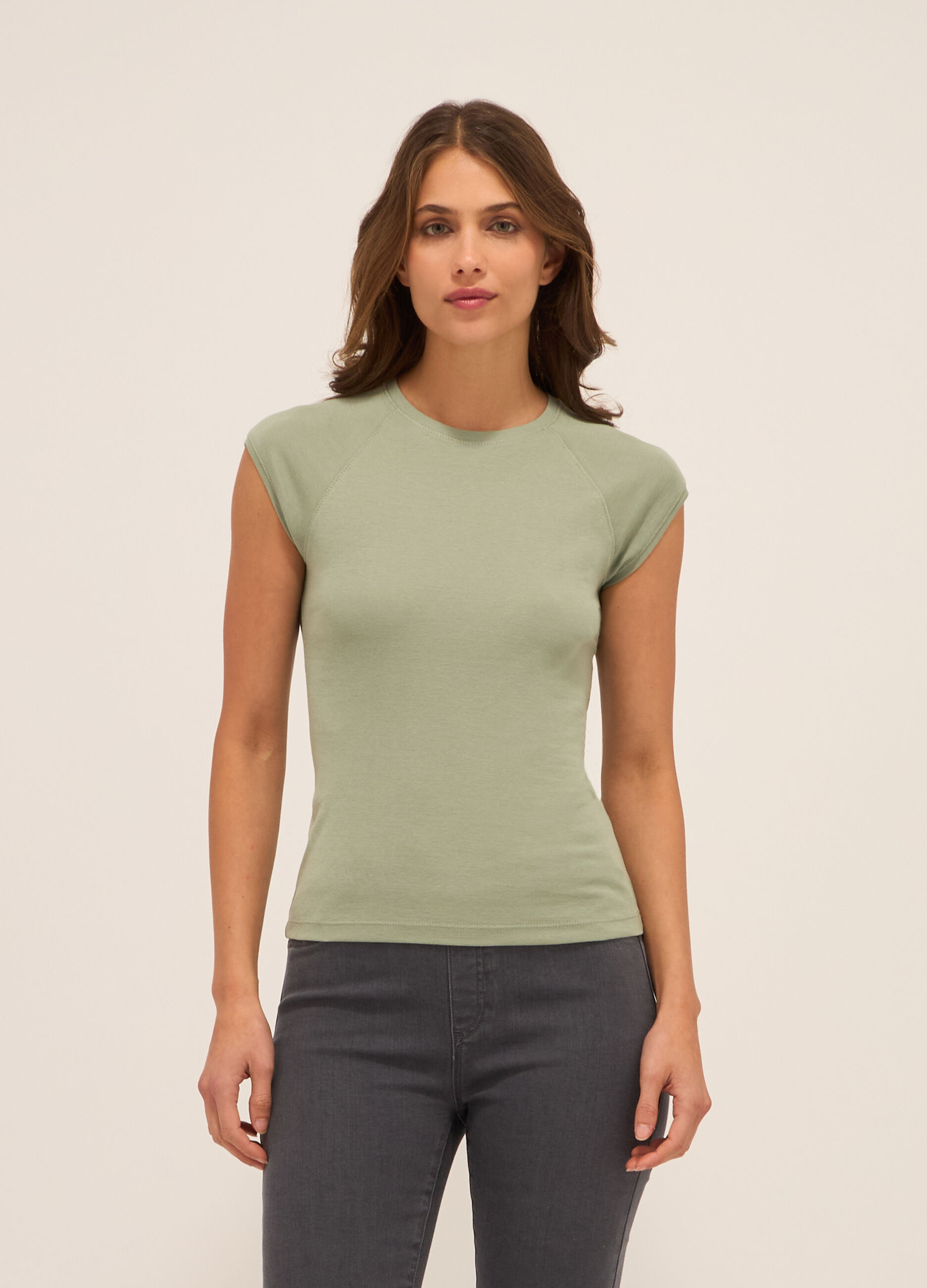 T-shirt in puro cotone donna_0