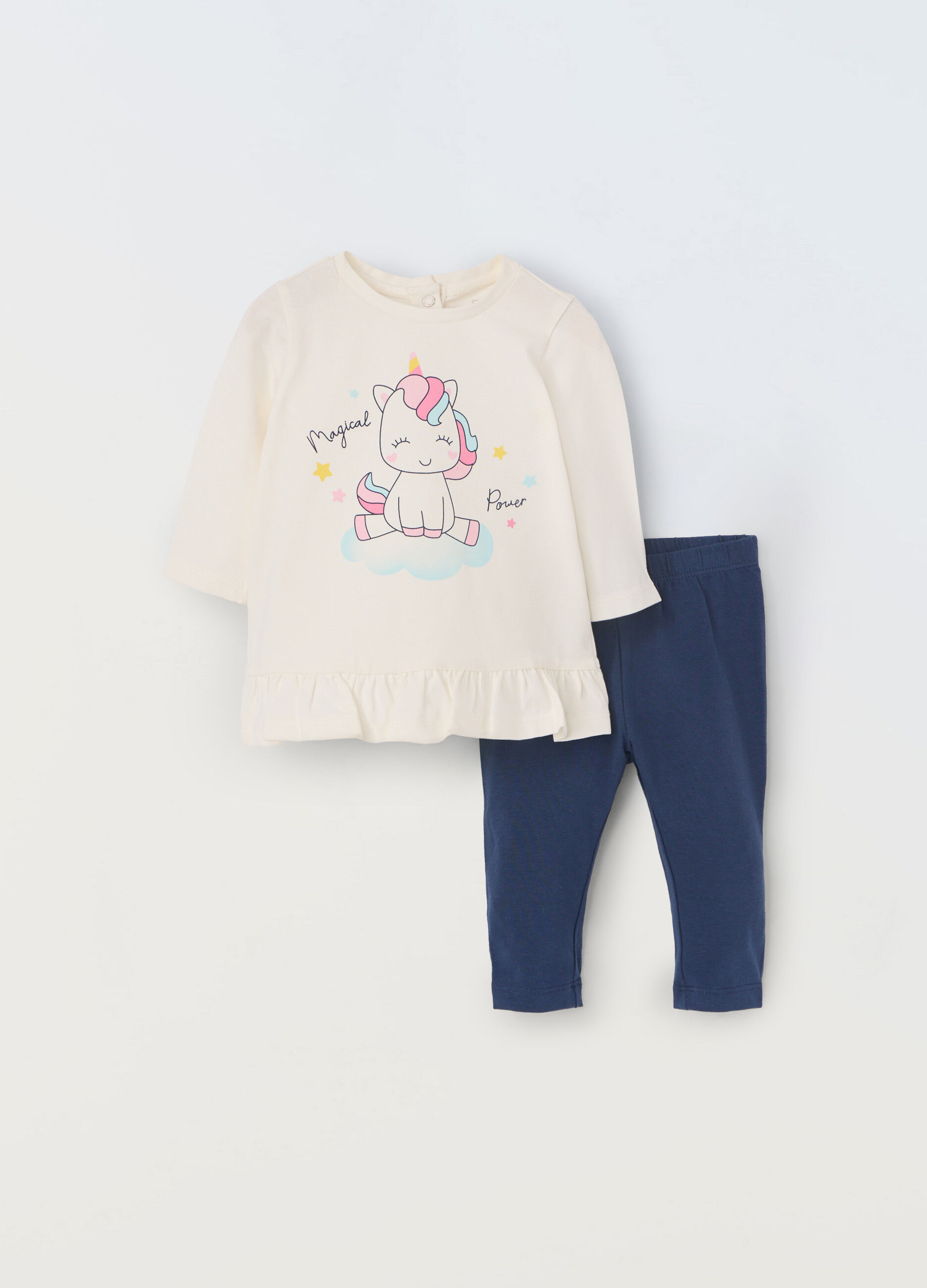 Jogging set in cotone stretch neonata_0