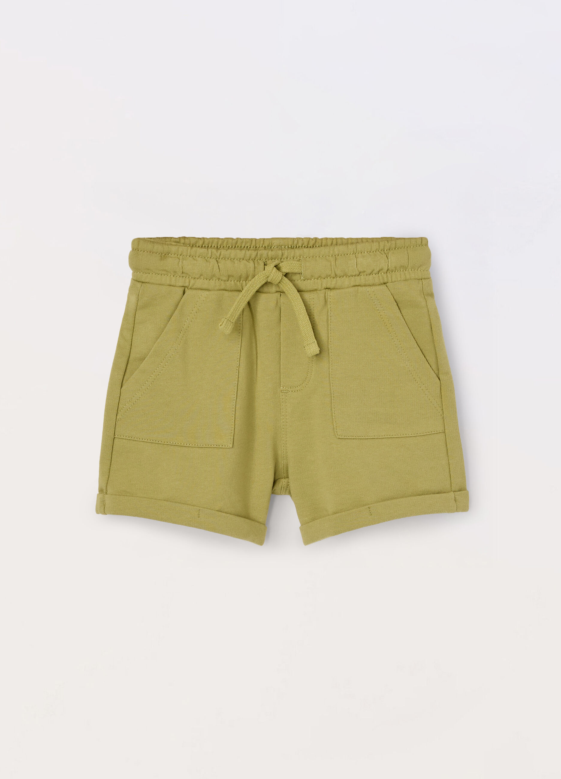 Shorts in french terry di puro cotone neonata