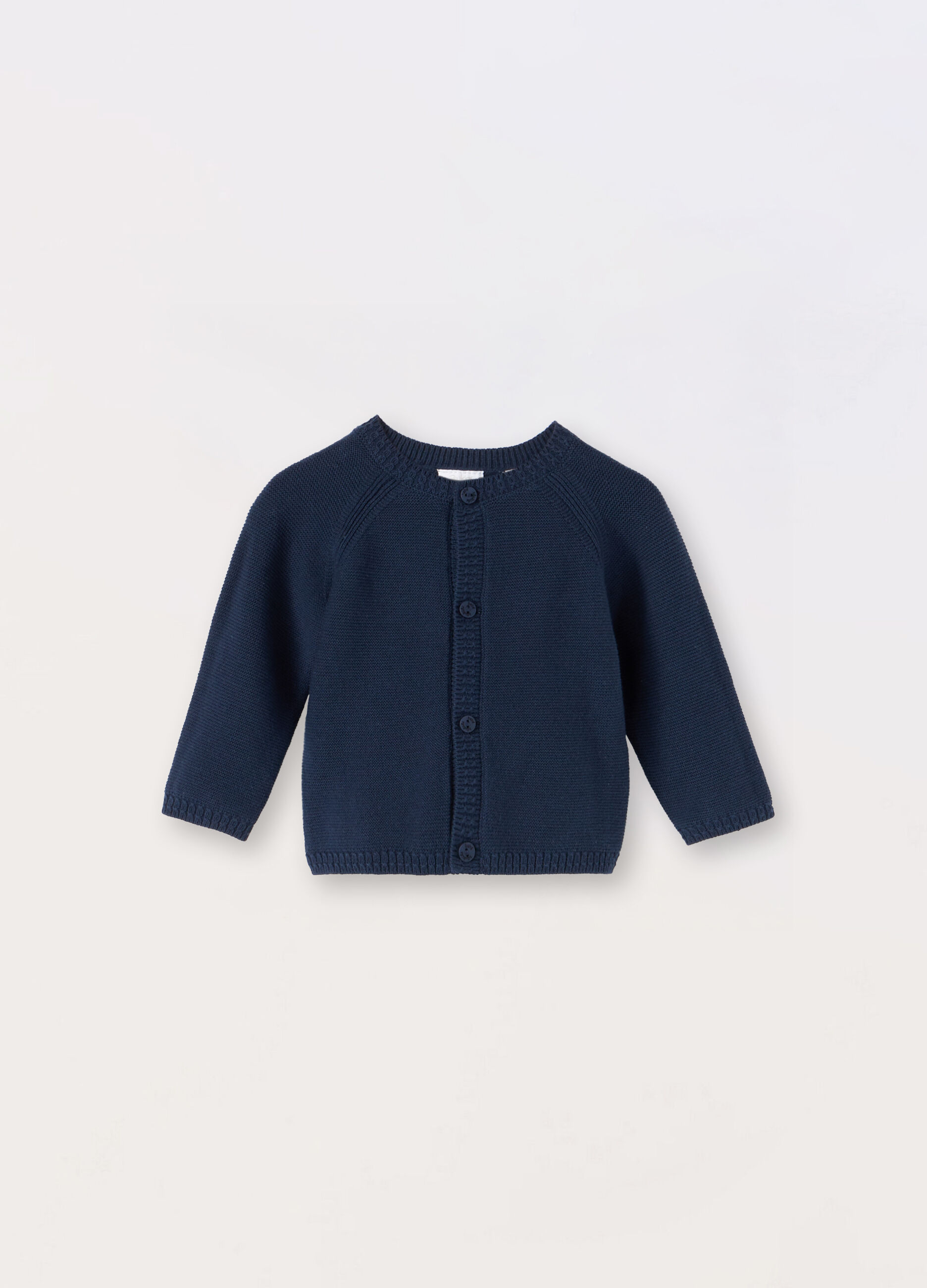 Cardigan tricot in puro cotone neonato_0