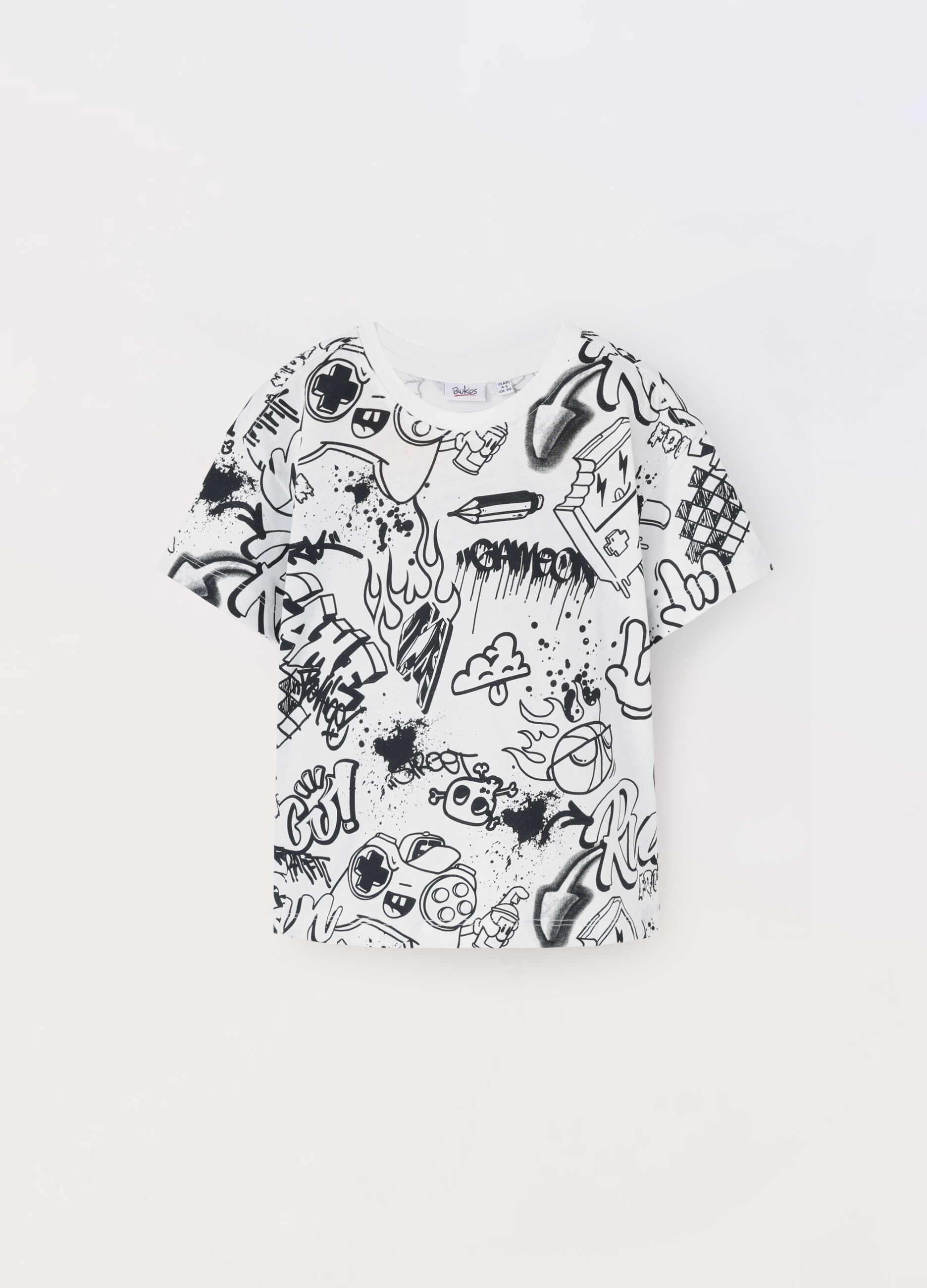 T-shirt in jersey di puro cotone bambino_0