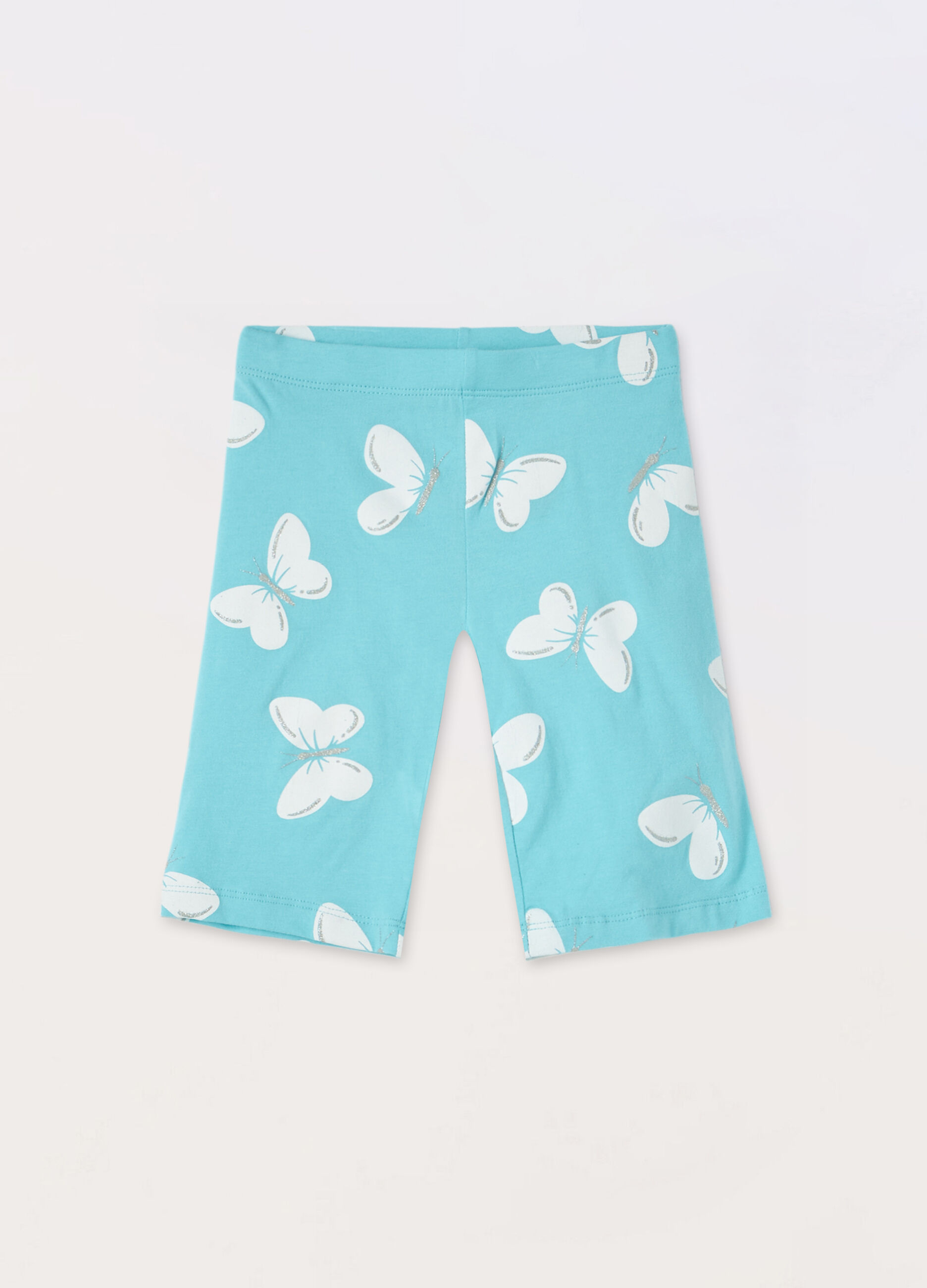 Leggings ciclista con stampa bambina_0