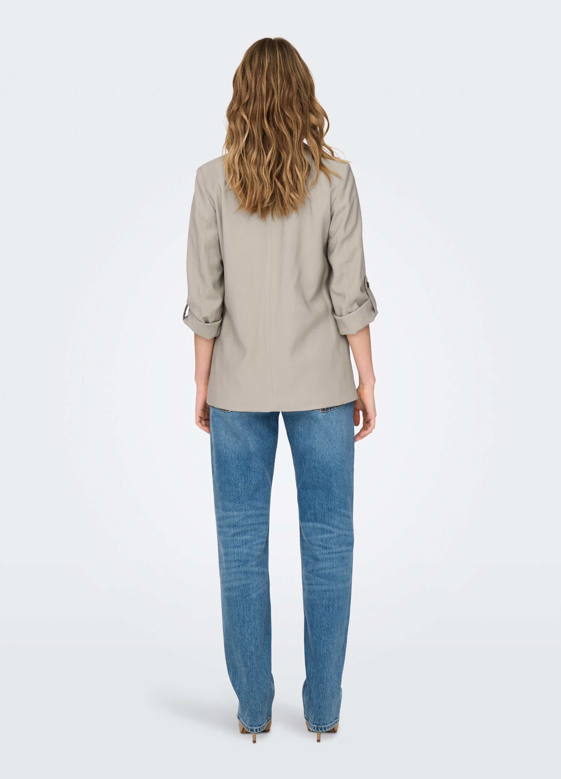 Blazer con collo revers donna_1