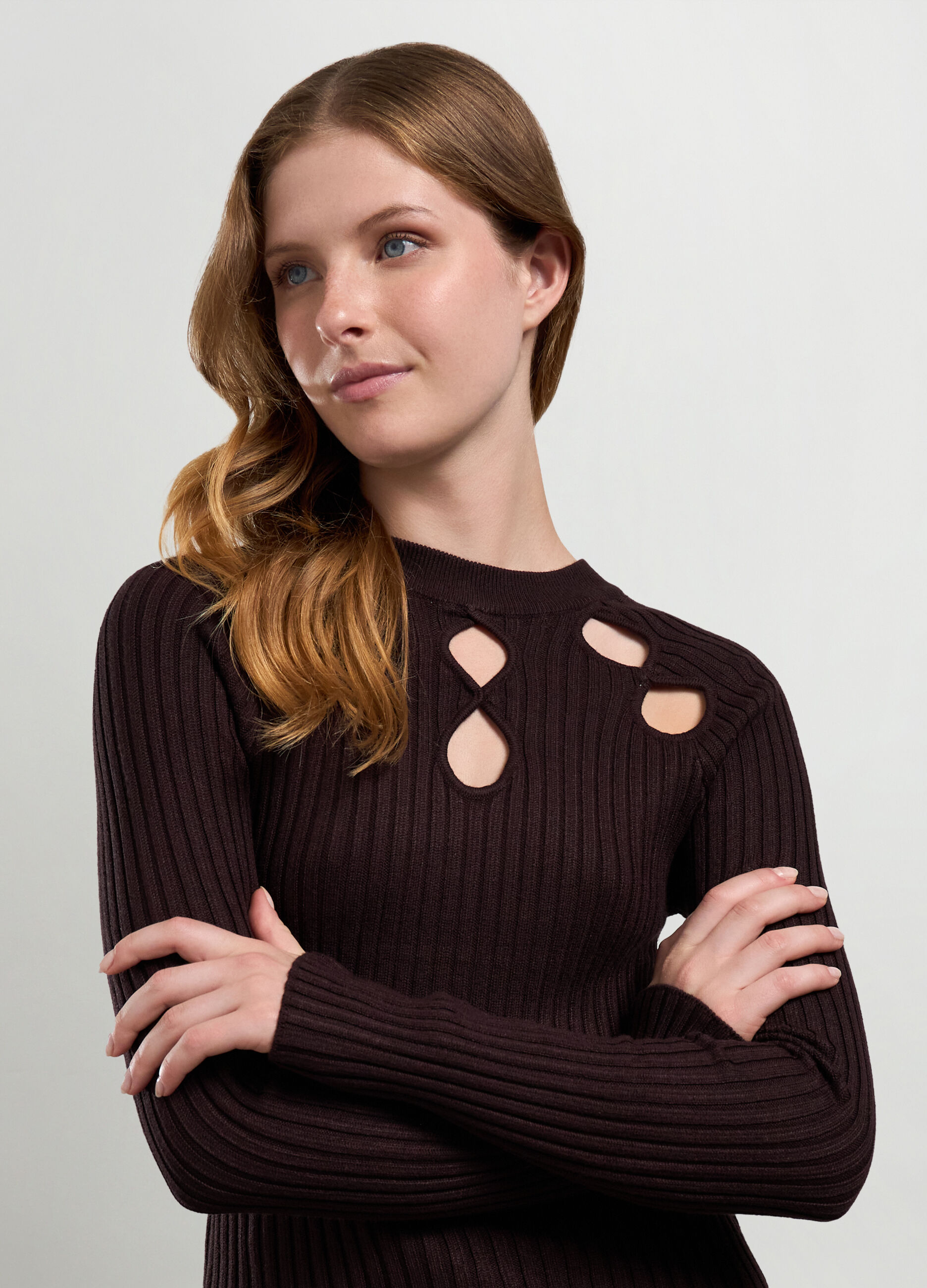Tricot con cut out donna_2