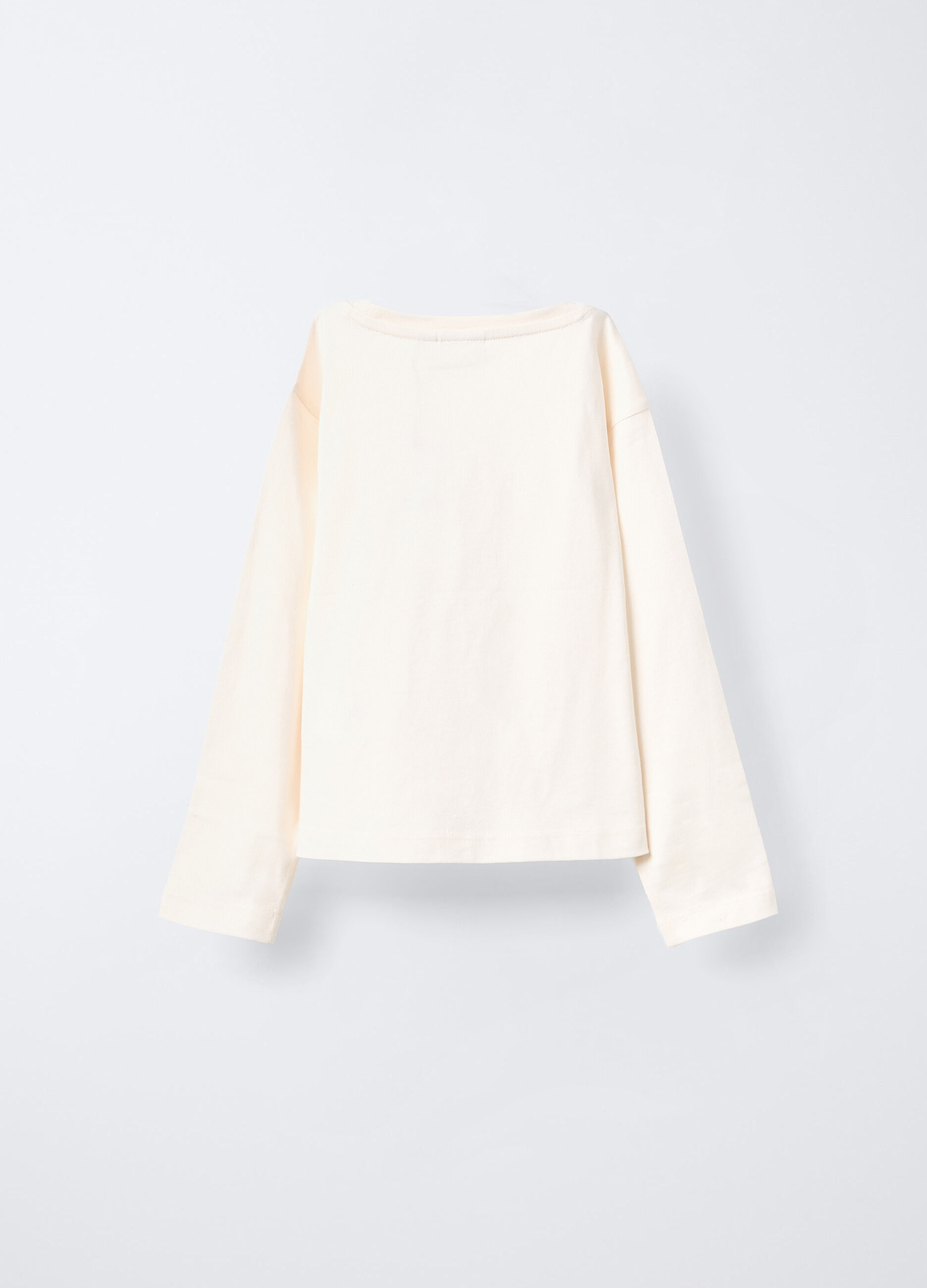 T-shirt in jersey di cotone stretch Box Fit bambina_1