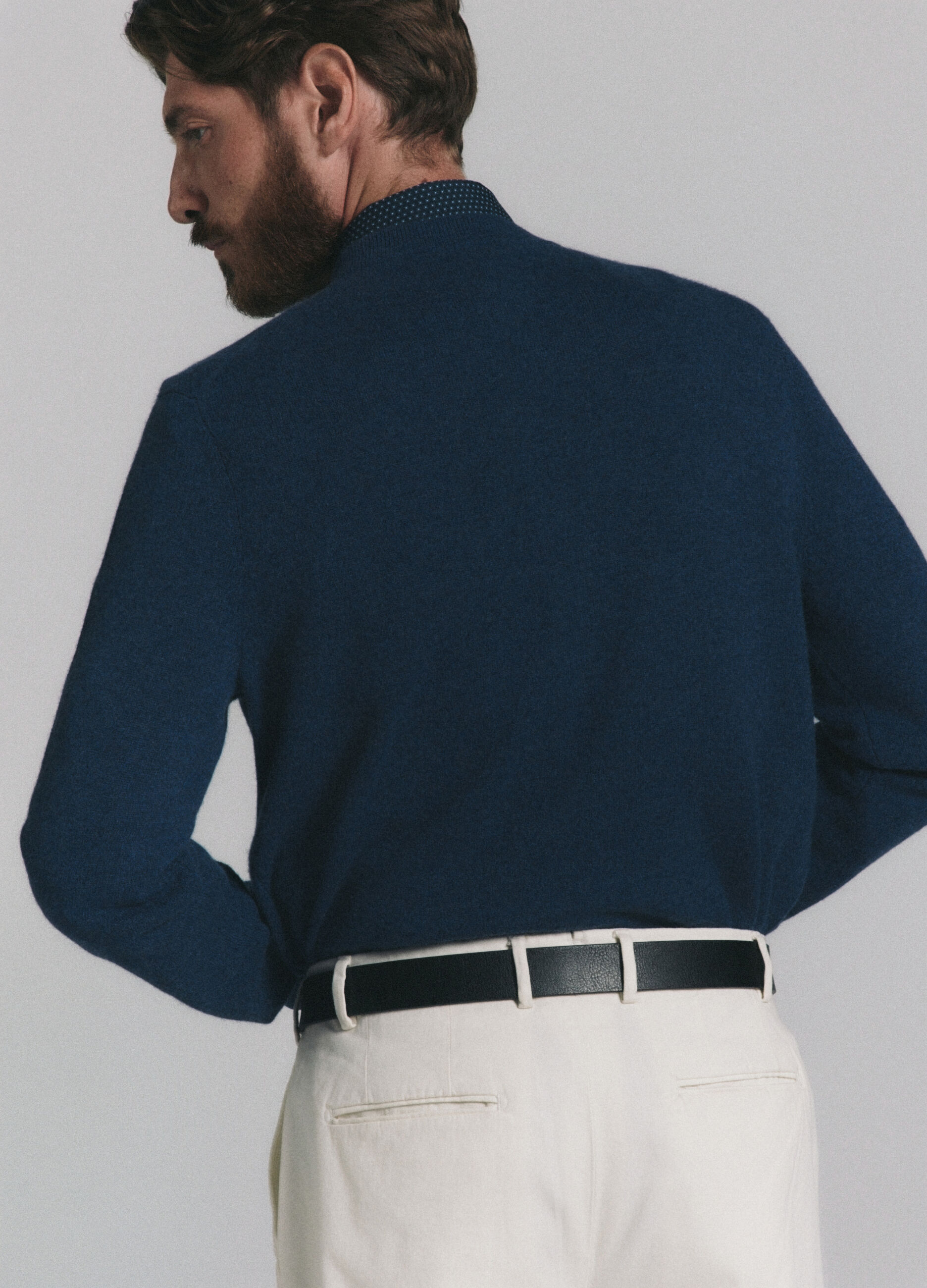 Maglione girocollo in cashmere uomo
