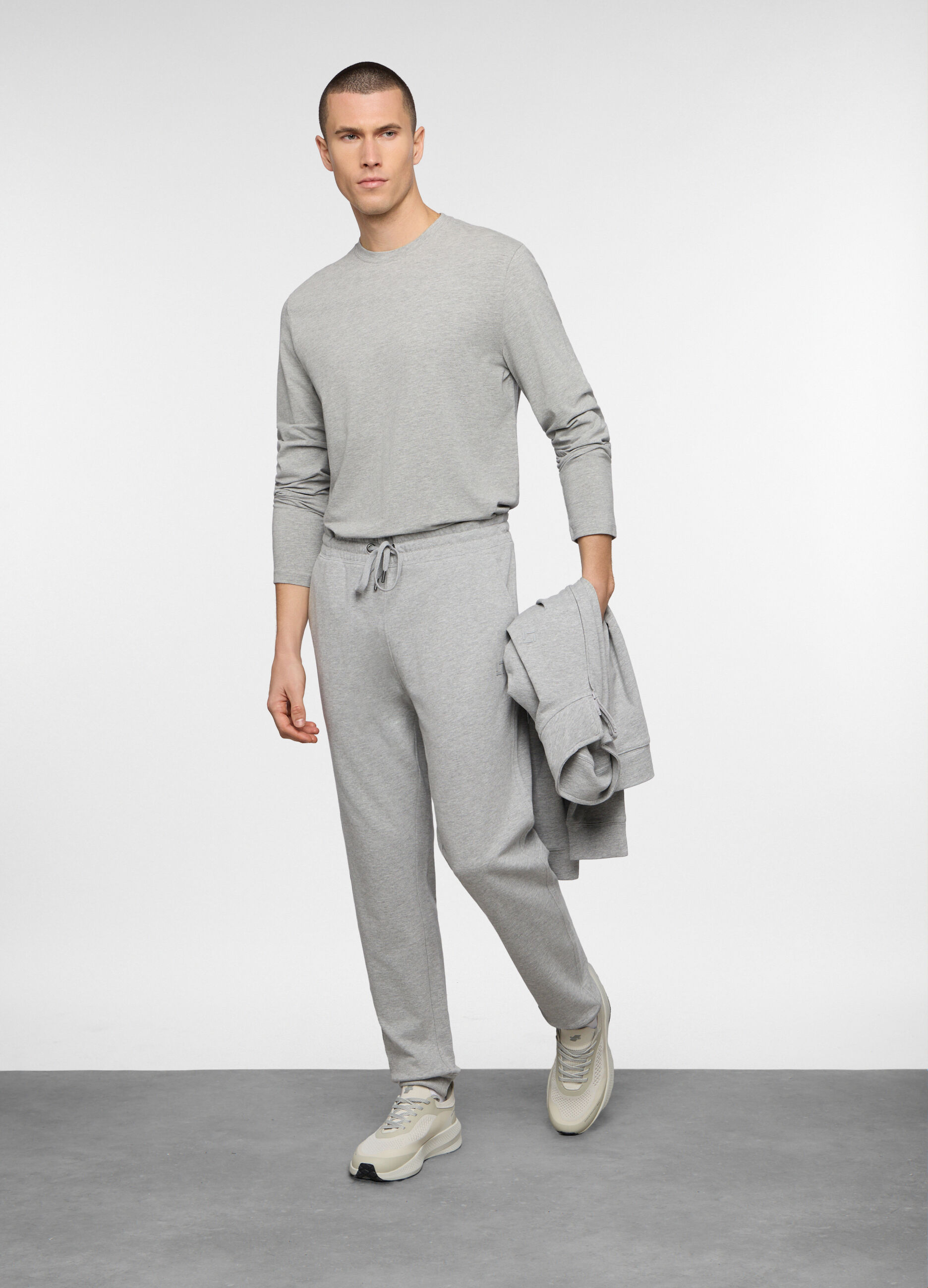 Jogger regular fit in cotone uomo_0