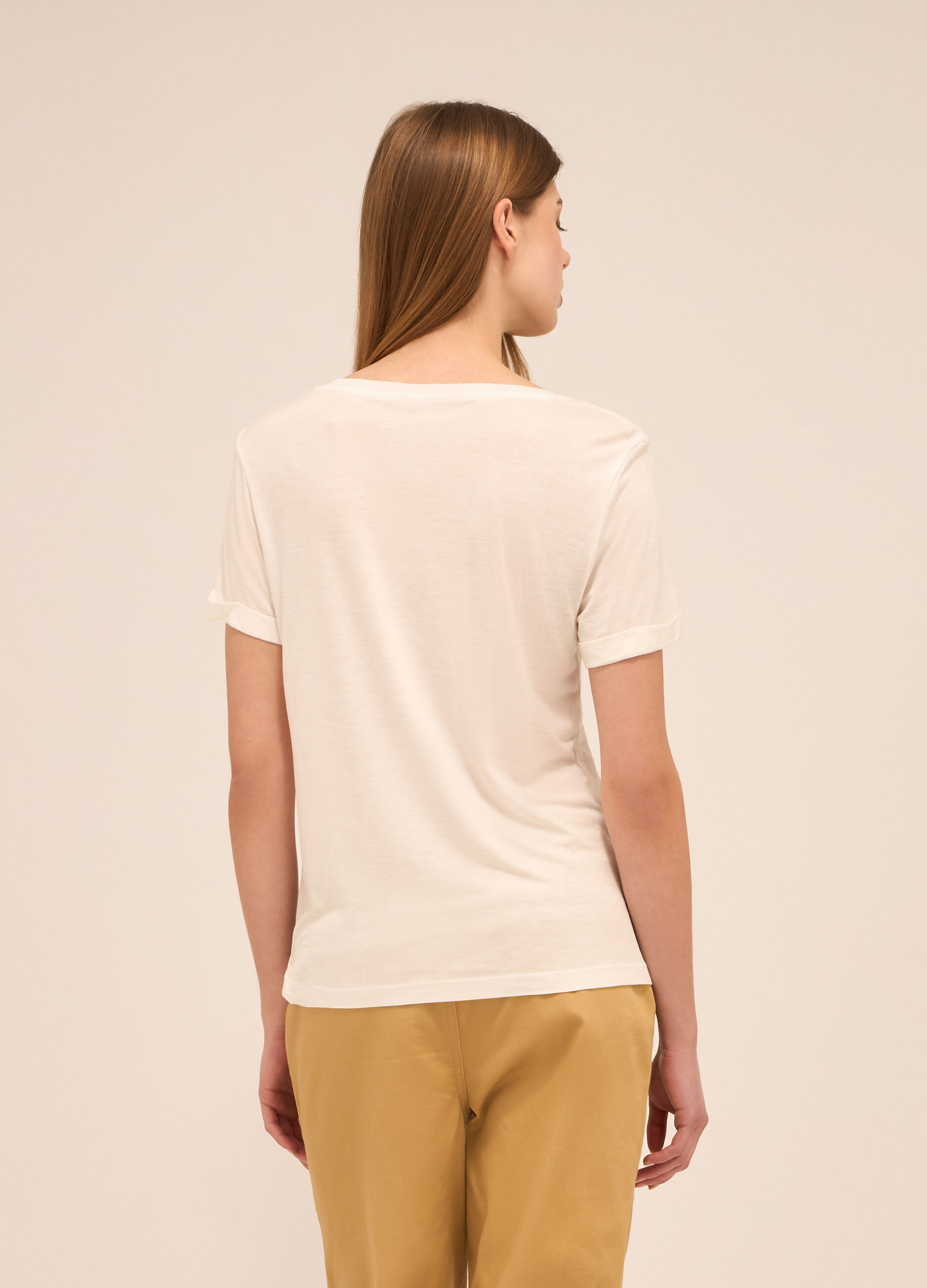 T-shirt in pura viscosa donna_1