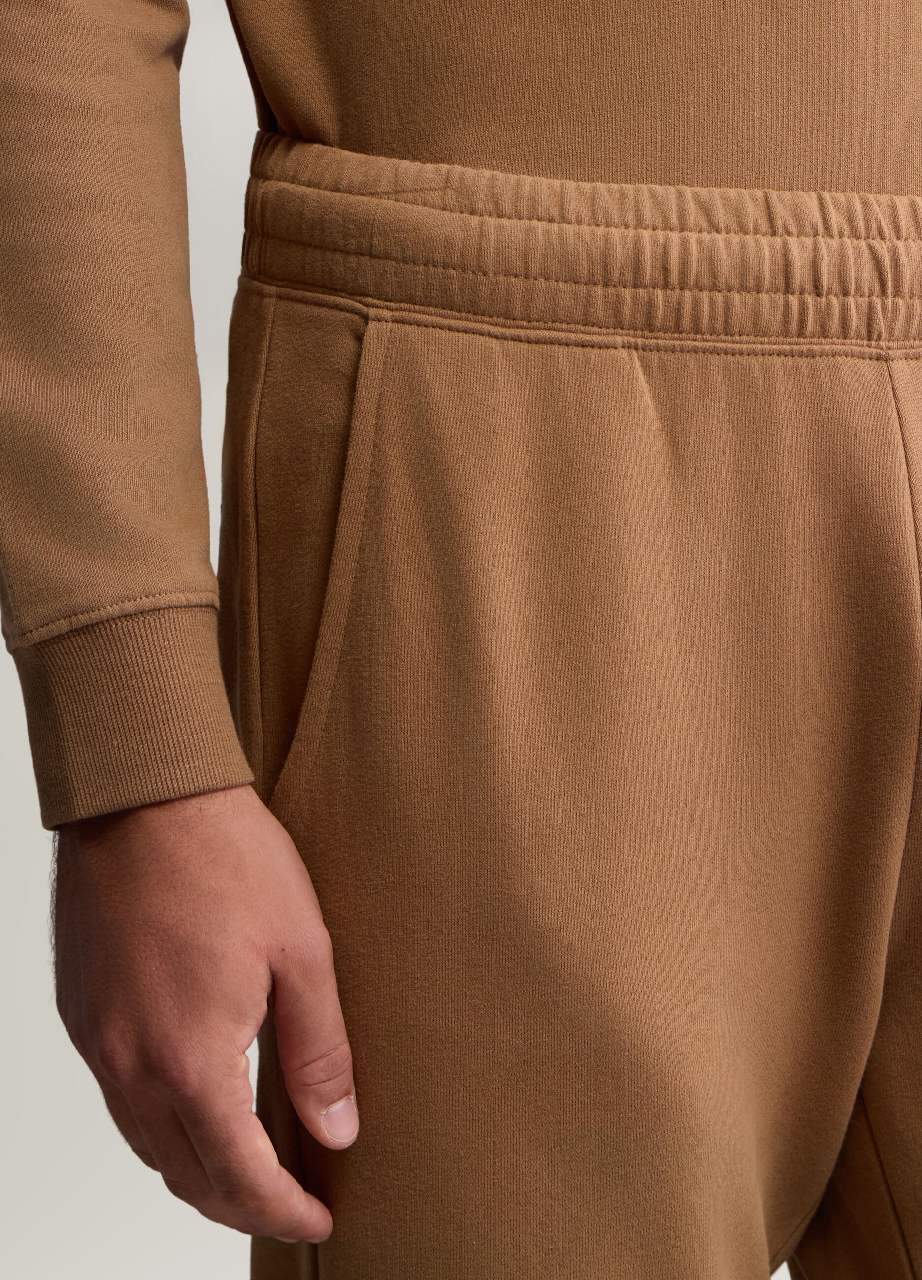 Jogger slim fit in felpa di cotone uomo