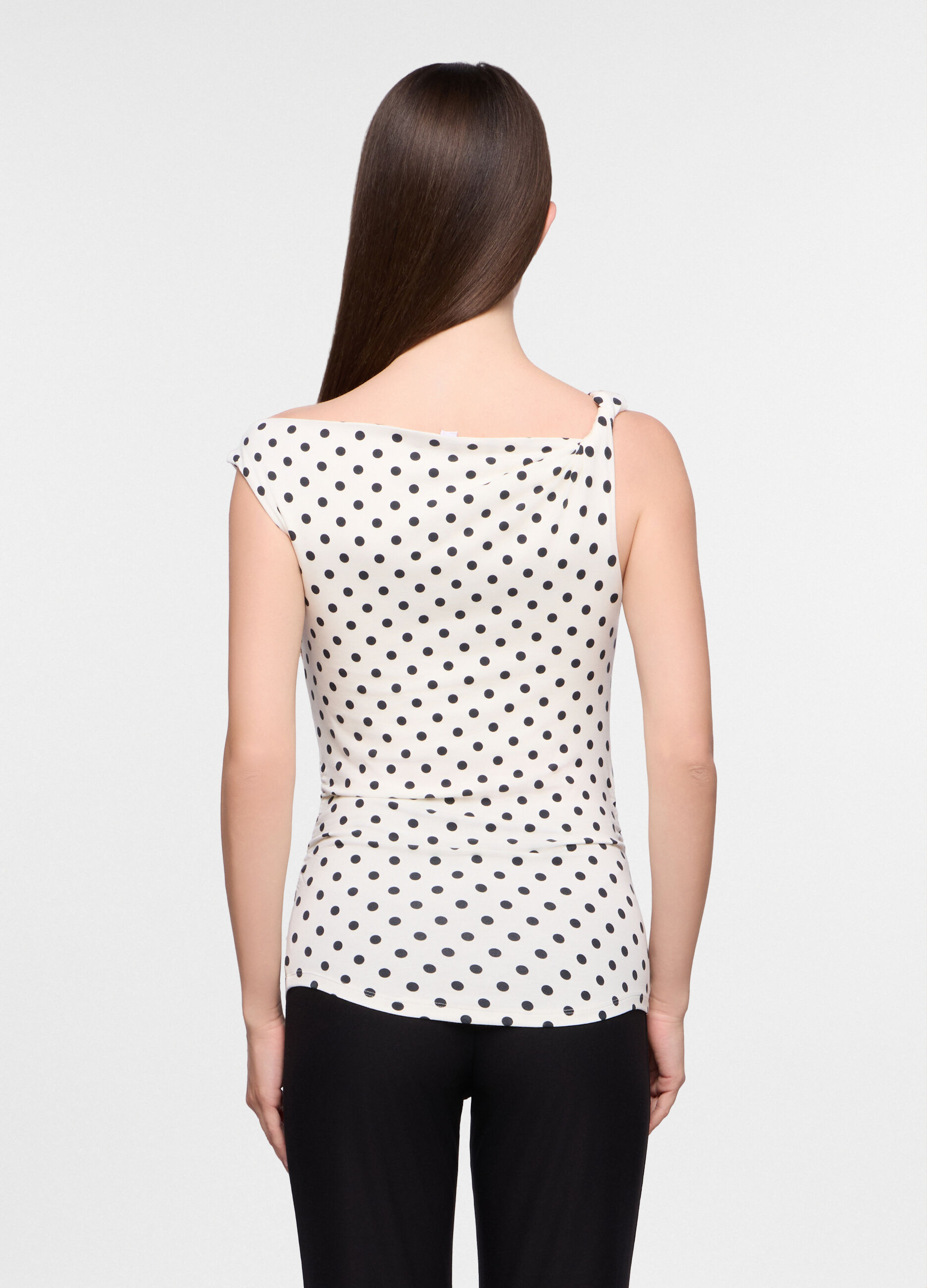 T-shirt con scollo a barchetta donna