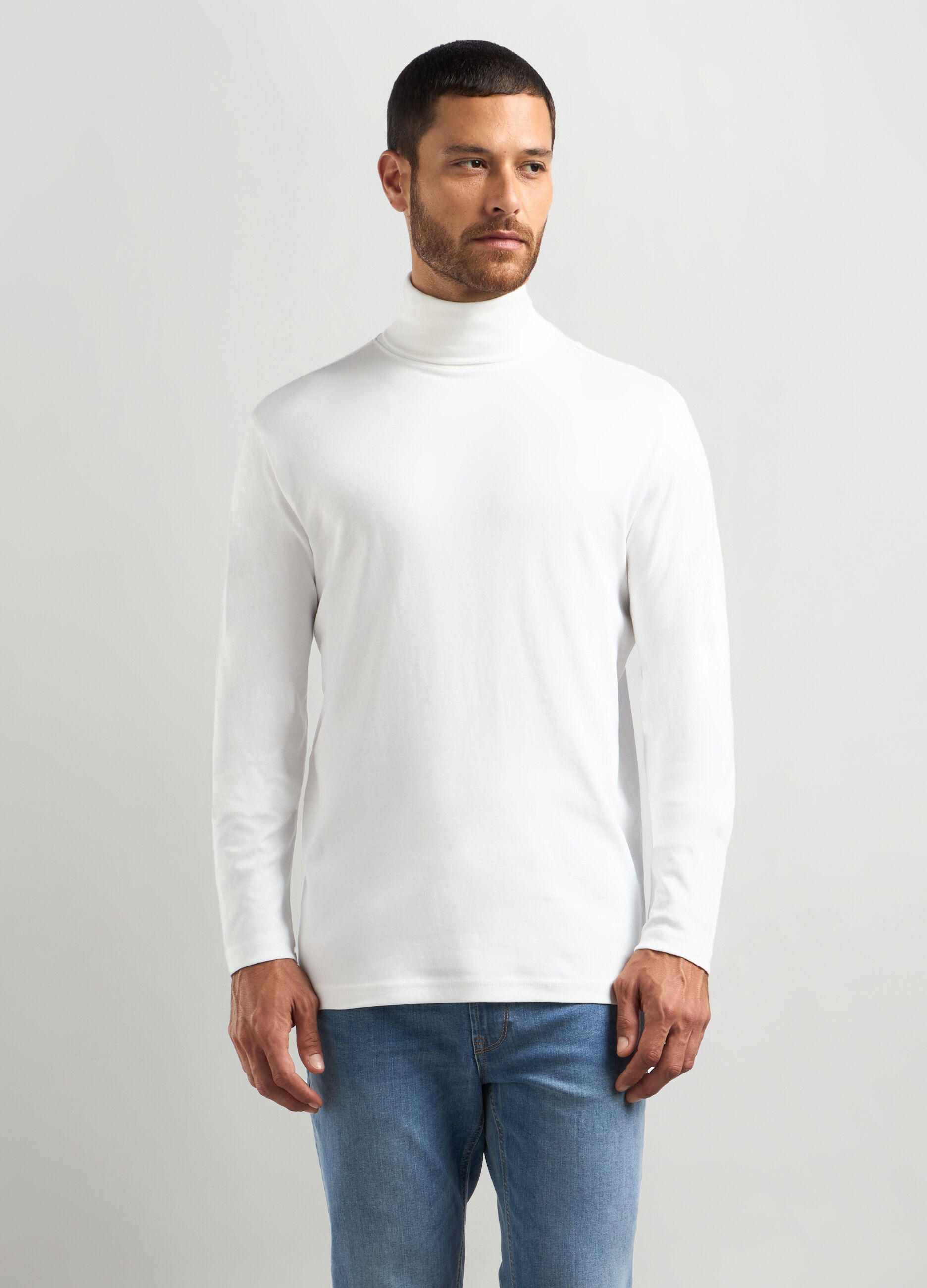 Dolcevita in puro cotone uomo_0