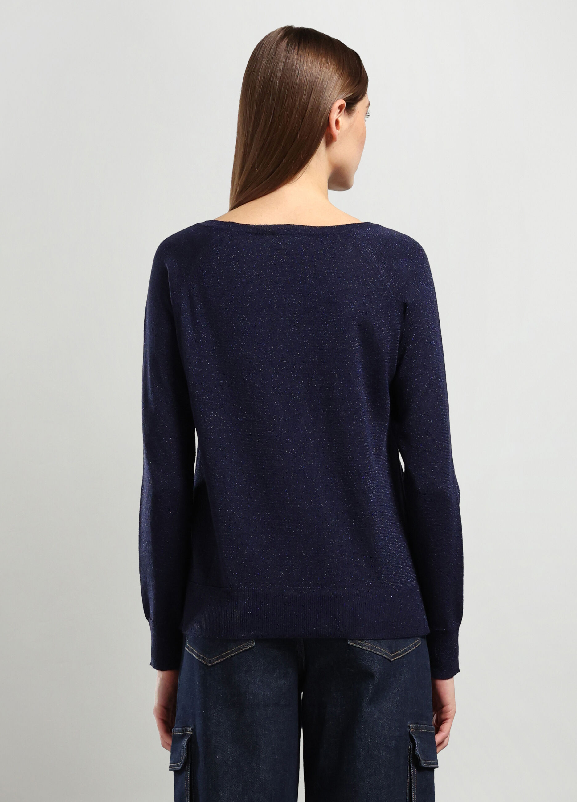 Tricot misto viscosa con filo lurex donna_1