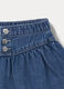 Gonna in denim di puro cotone bimba_2