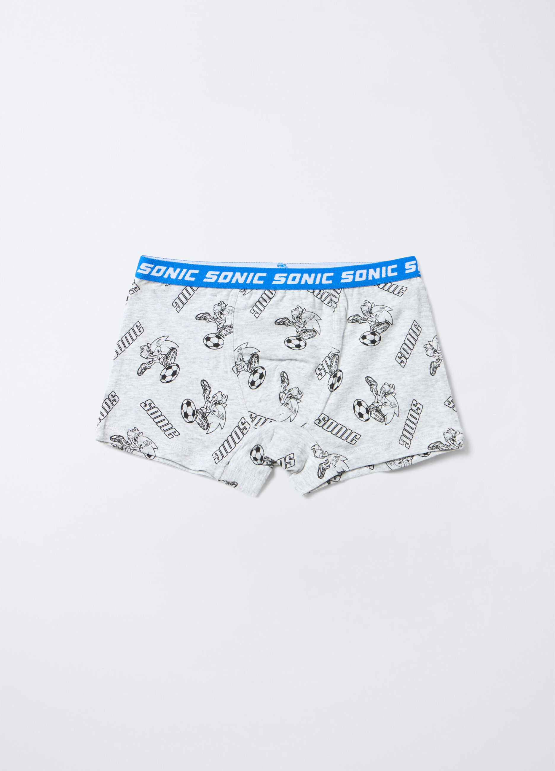 Pack 3 boxer Sonic in jersey di cotone stretch bambino_0