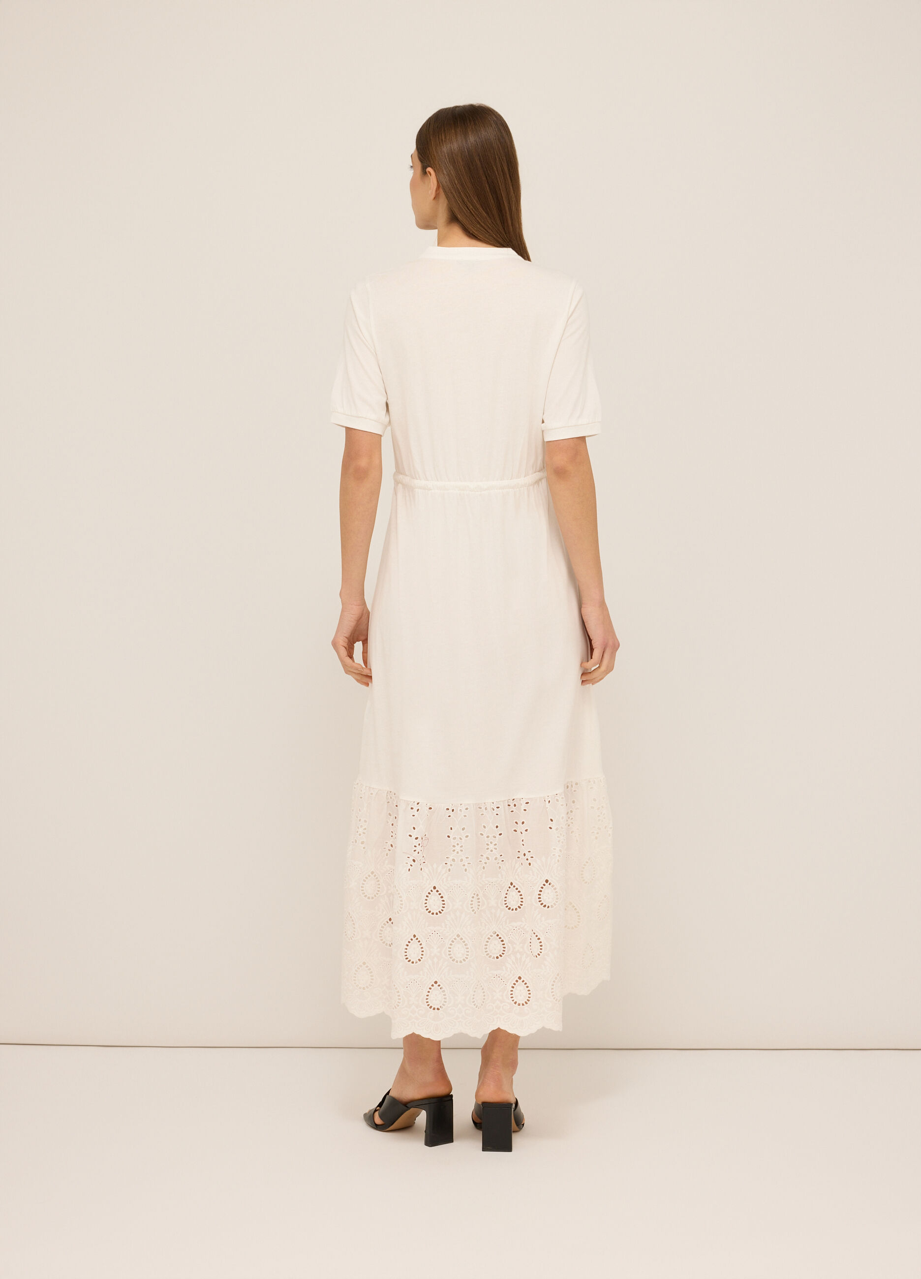 Abito lungo in jersey di puro cotone donna_1