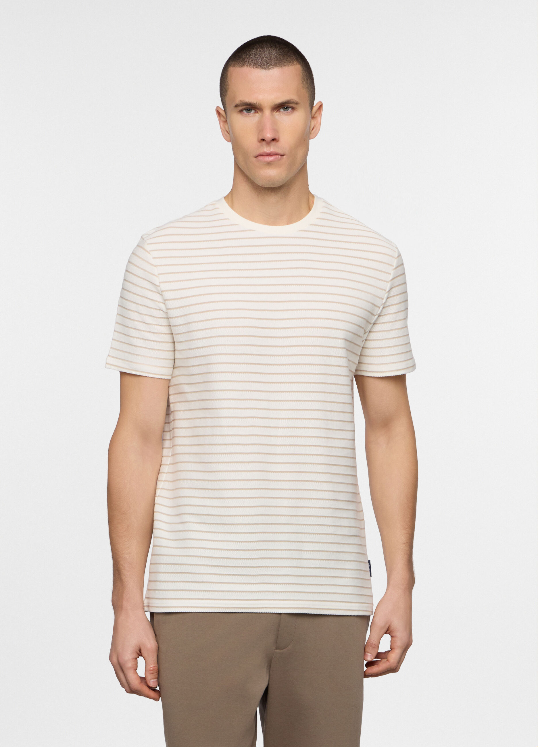 T-shirt in cotone a righe uomo