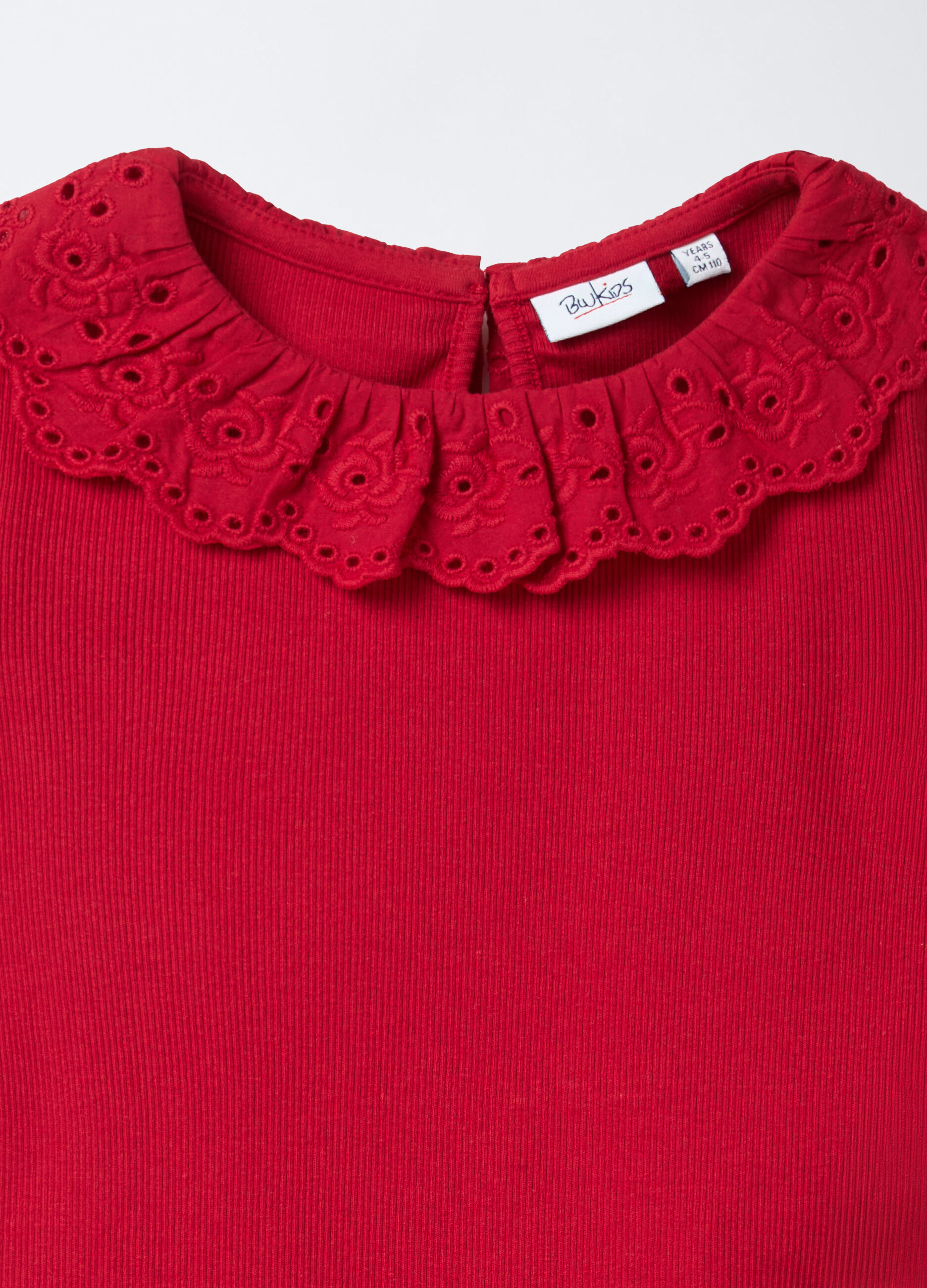 T-shirt in costina di cotone stretch Fit Slim bambina_2