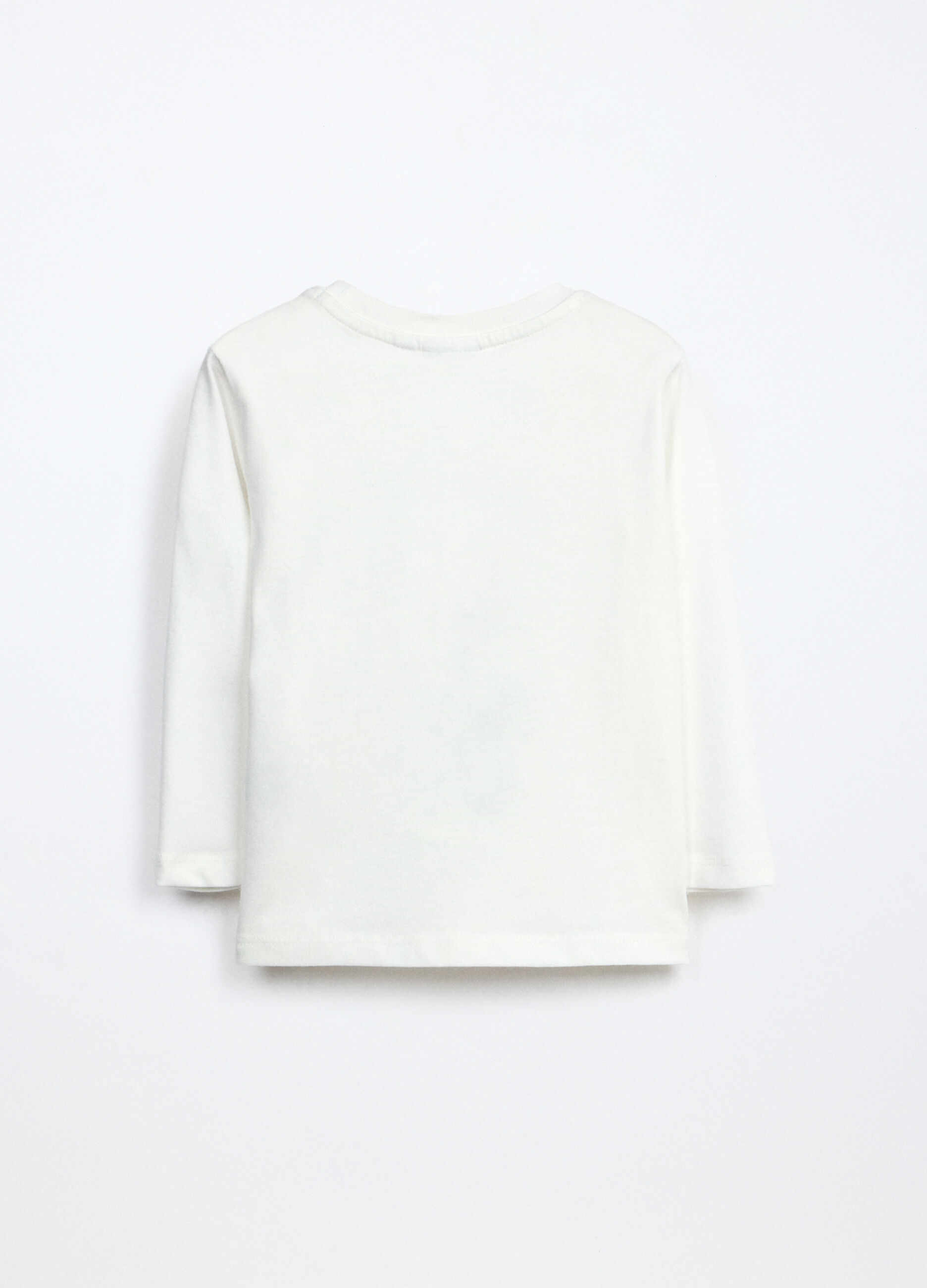 T-shirt in jersey di puro cotone neonato _1