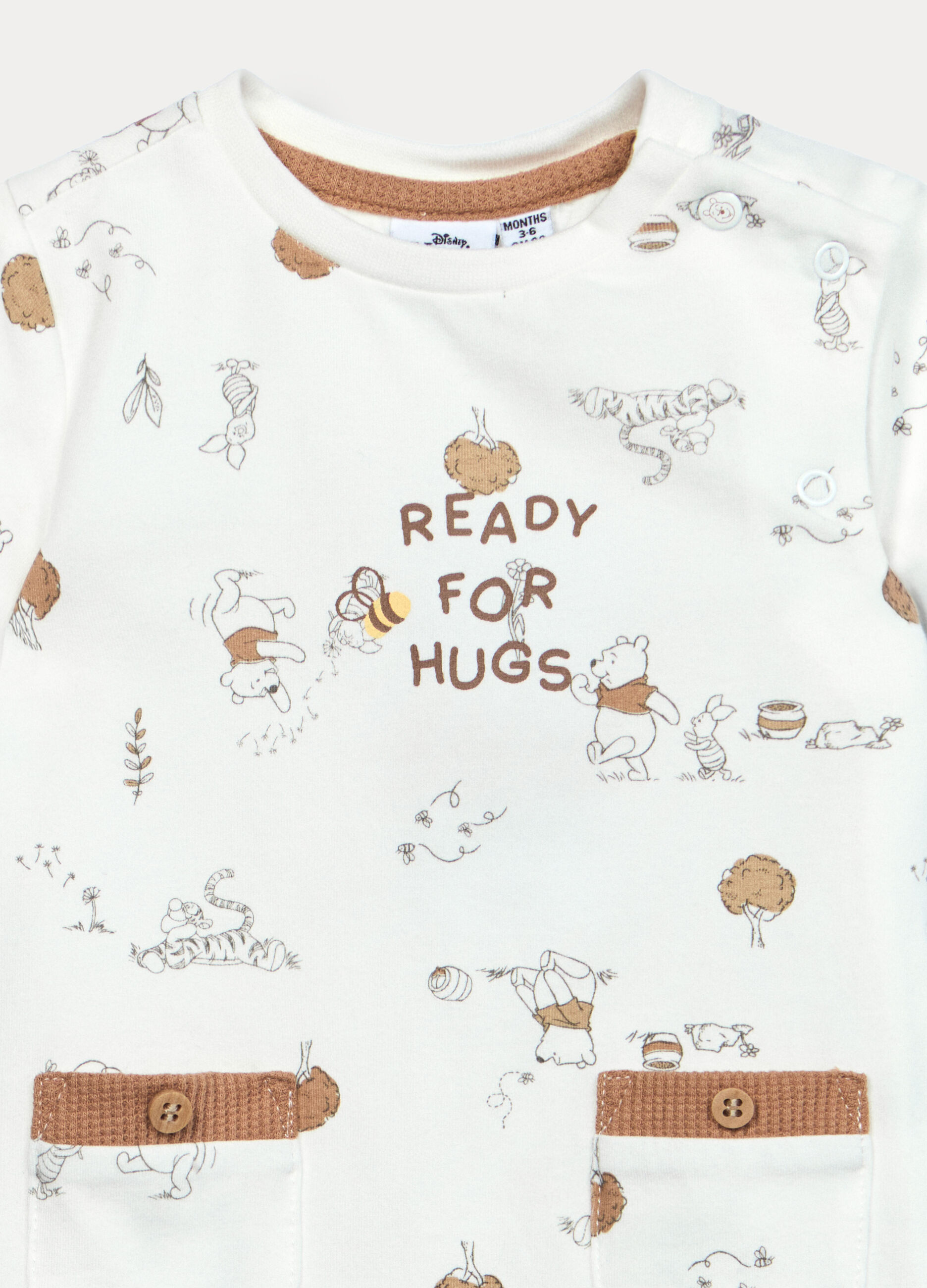 Tutina corta Disney in jersey di cotone stretch neonato_2