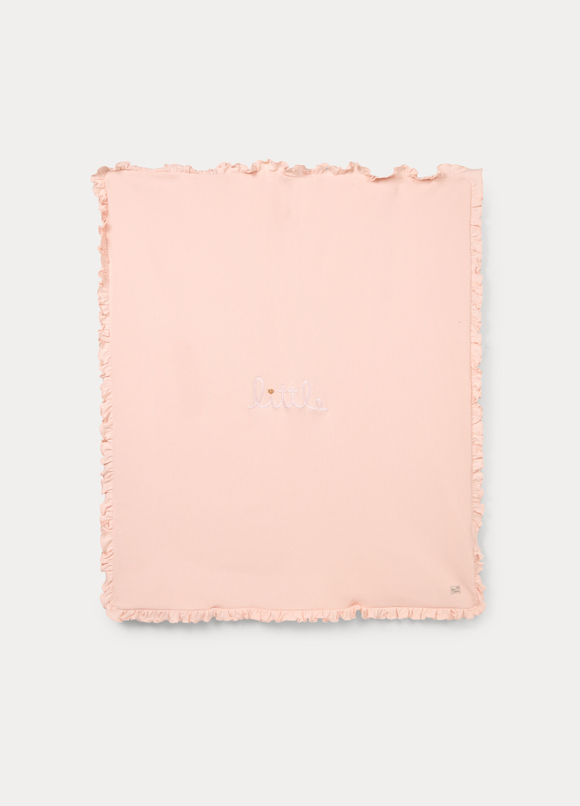 Copertina in costina di cotone stretch neonata_0