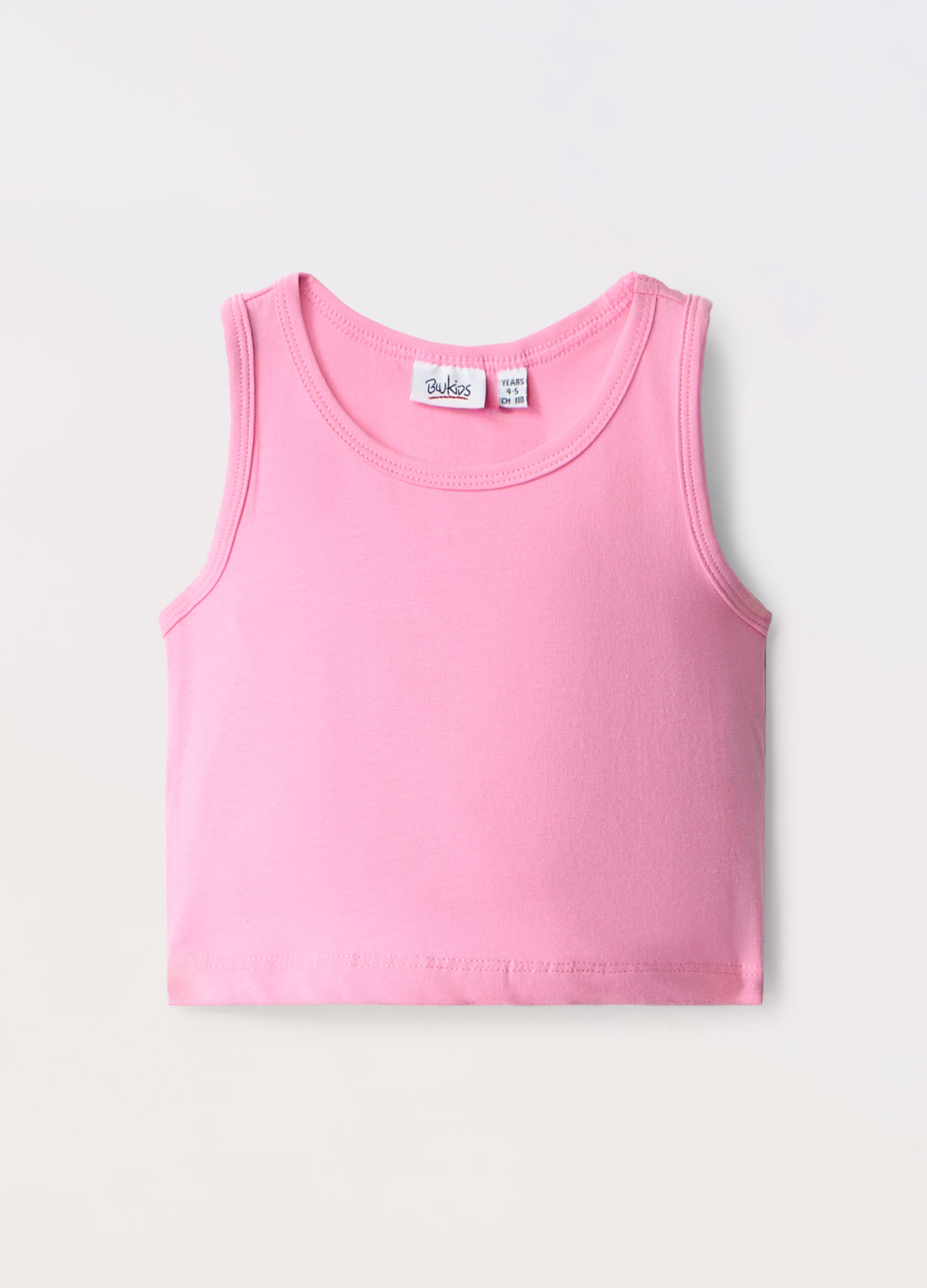 Canotta in jersey di cotone stretch bambina_0