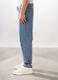Jeans 5 tasche regular in denim di cotone uomo_1