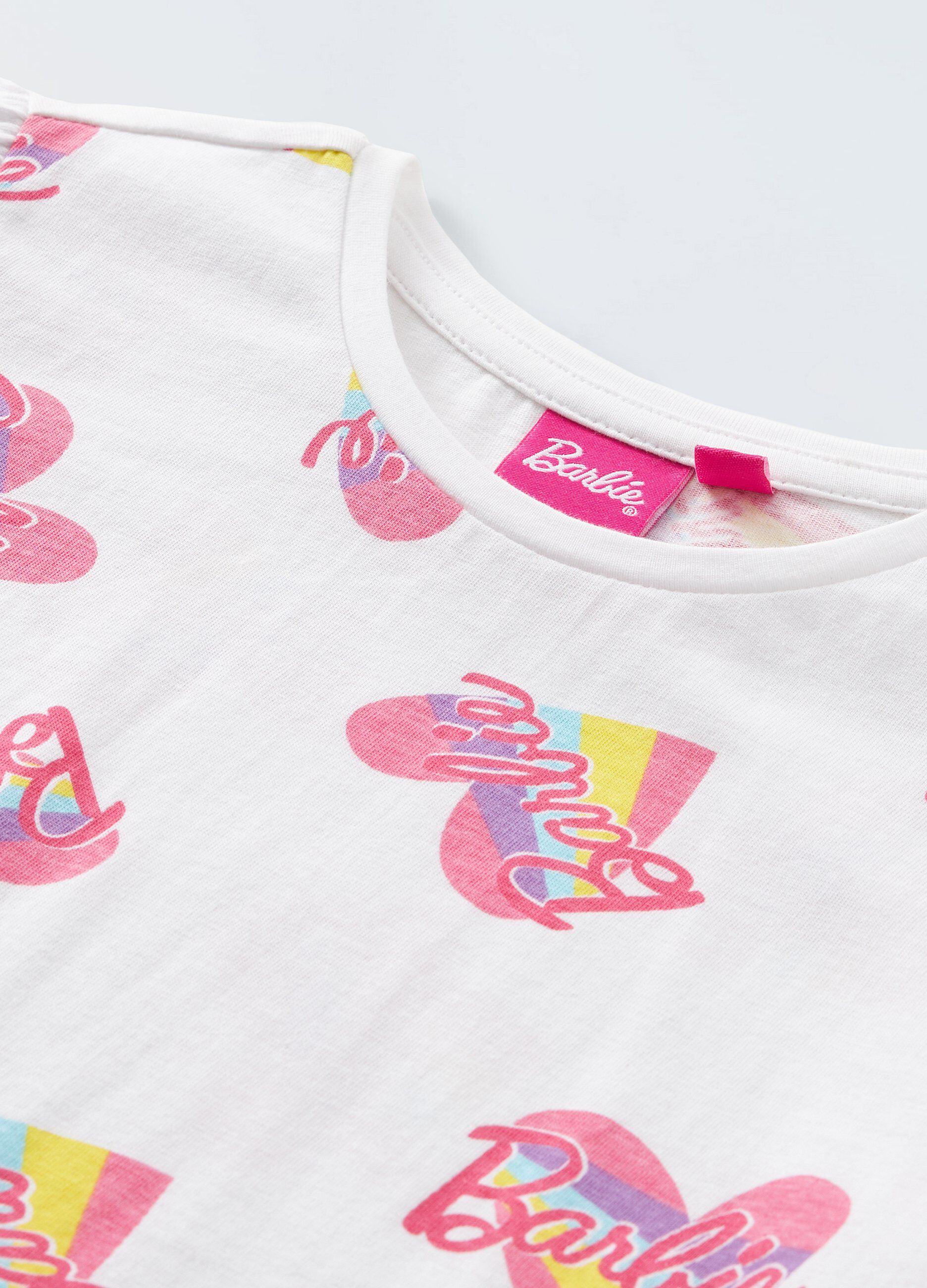 T-shirt in puro cotone con stampa bambina_1