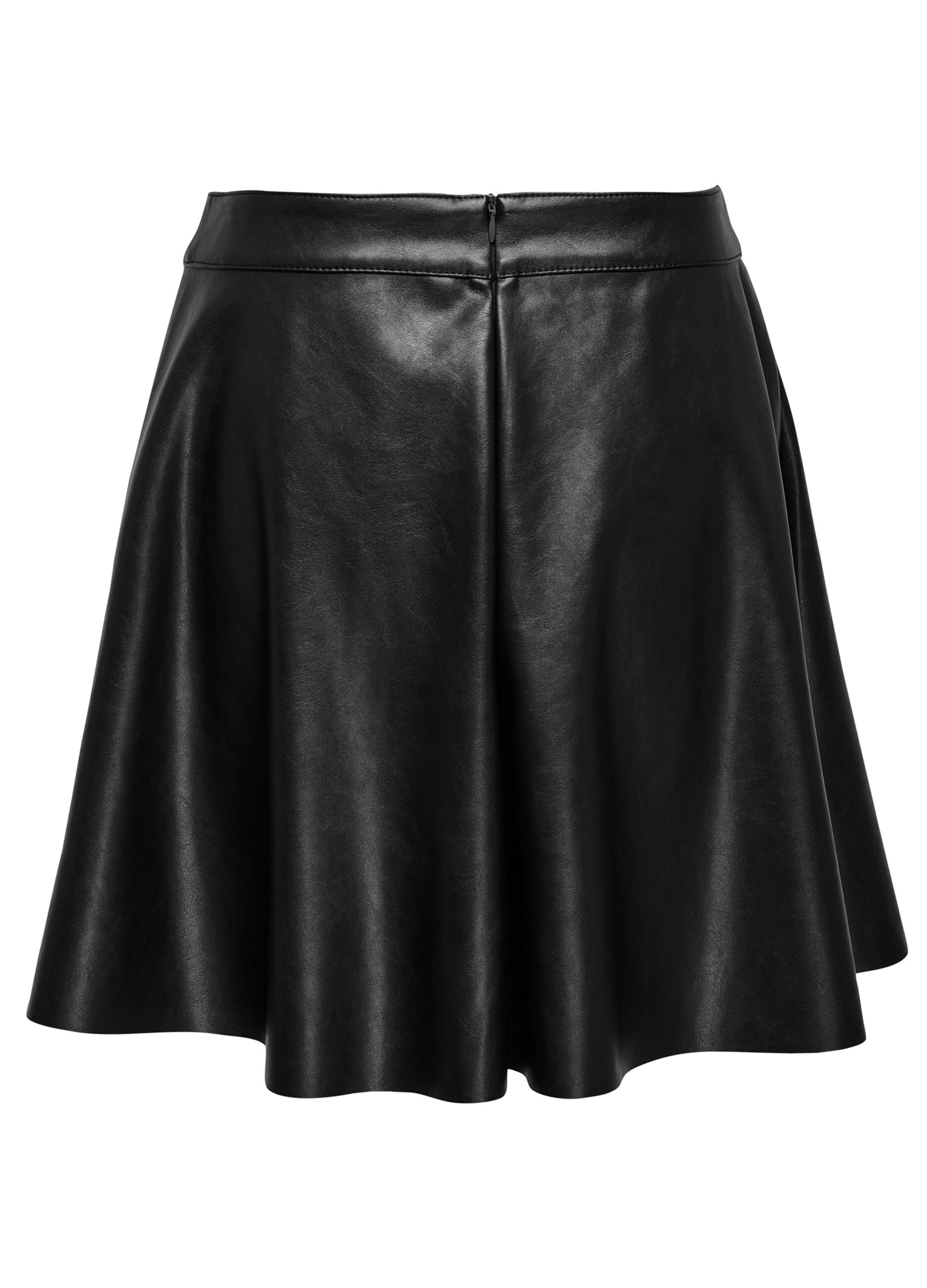 Minigonna in eco pelle donna_1